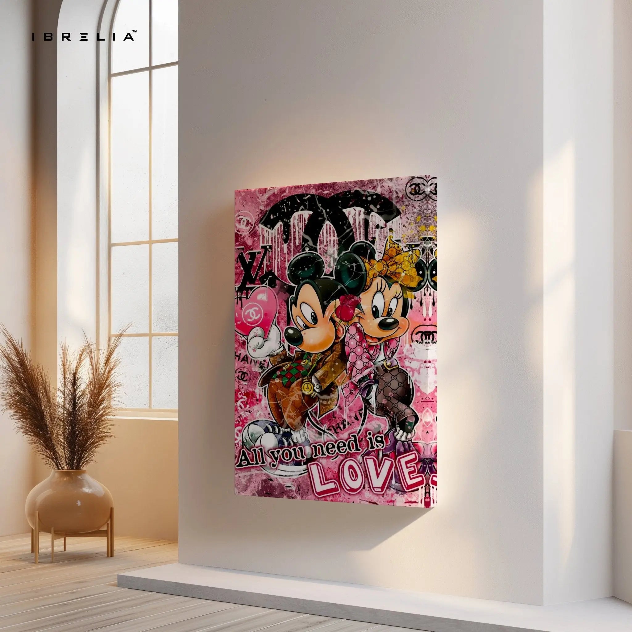 All You Need Is Love Wall Frame | 4K Ultra Wrap Frame Wall Art in Pakistan | IBRELIA™ - IBRELIA
