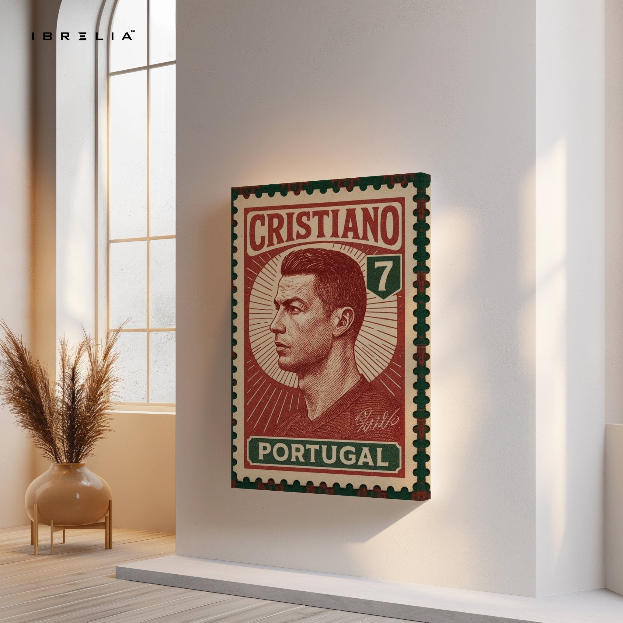 Cristiano Stamp Edition – 4K Ultra Wrap Frame Wall Art in Pakistan | IBRELIA™ - IBRELIA