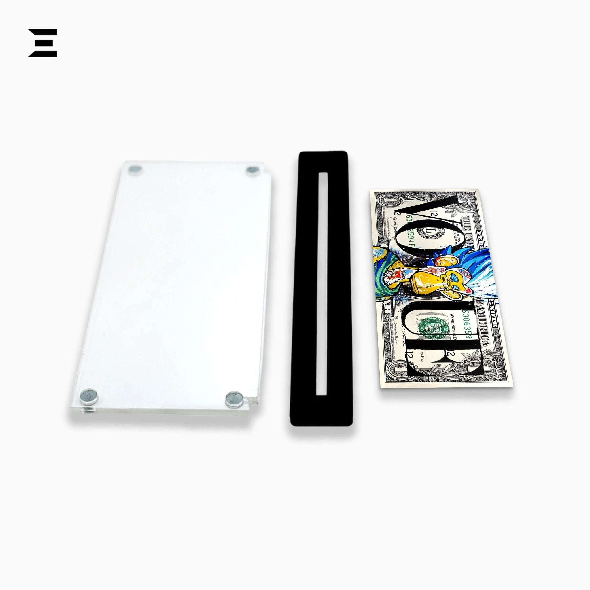 Benjamin Franklin Art, Graffiti Dollar Frame, $100 Dollar Pop Art, Franklin Graffiti Print, Premium Acrylic Frame, Street Art Collectibles, Urban Pop Art Frame - IBRELIA