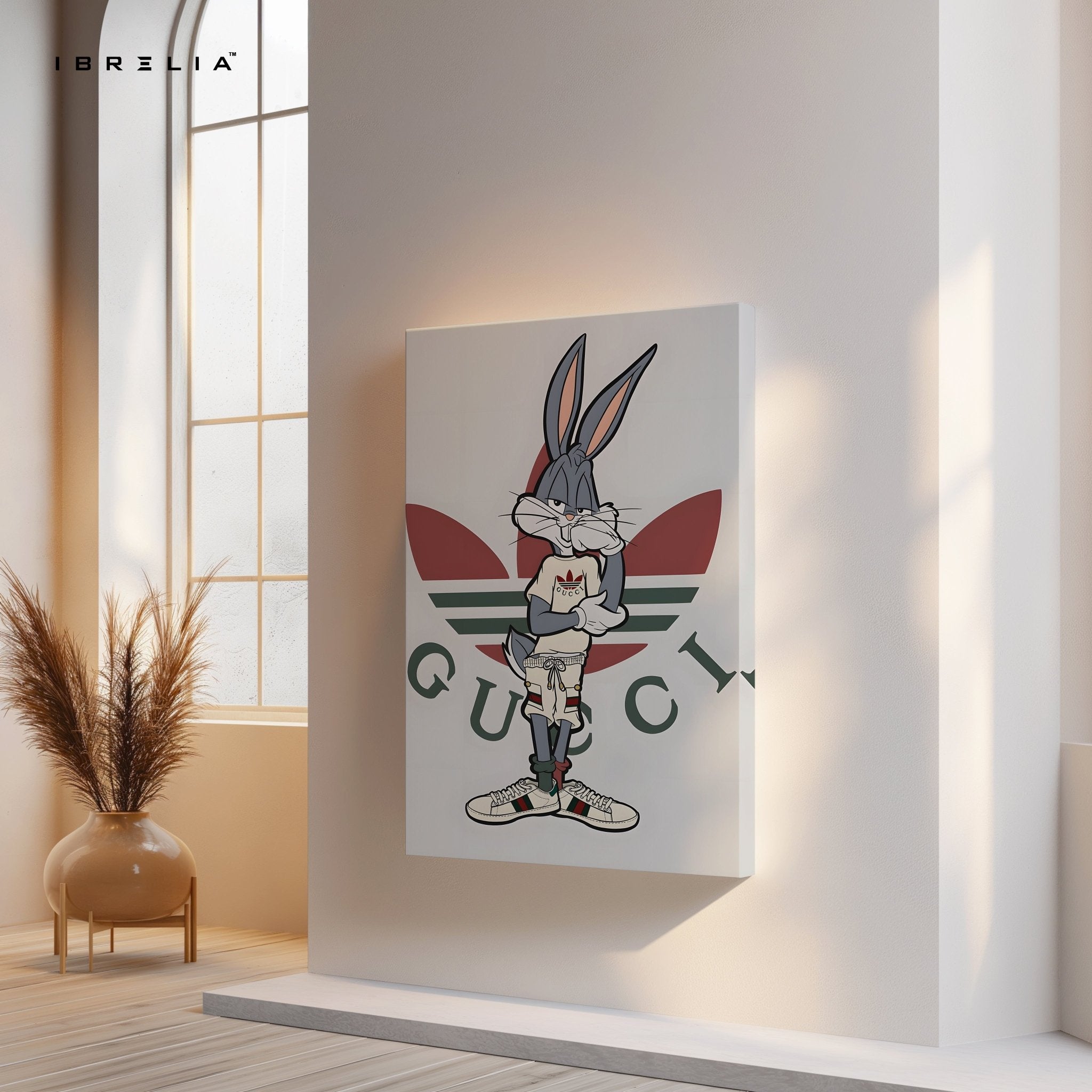 Bugs Bunny x Gucci Wall Frame | 4K Ultra Wrap Frame Wall Art in Pakistan | IBRELIA™ - IBRELIA