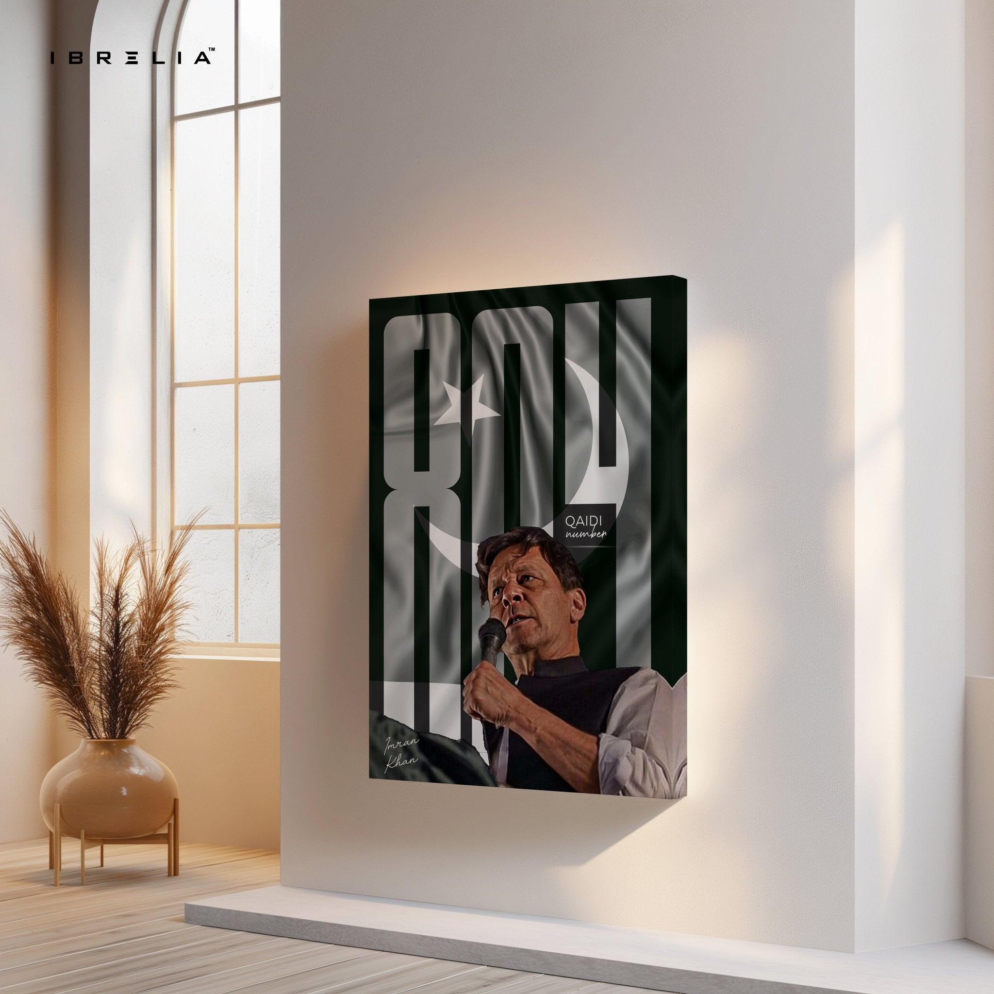 Imran Khan “Qaid No. 804” Wall Art – Symbol of Strength & Revolution | IBRELIA™ - IBRELIA