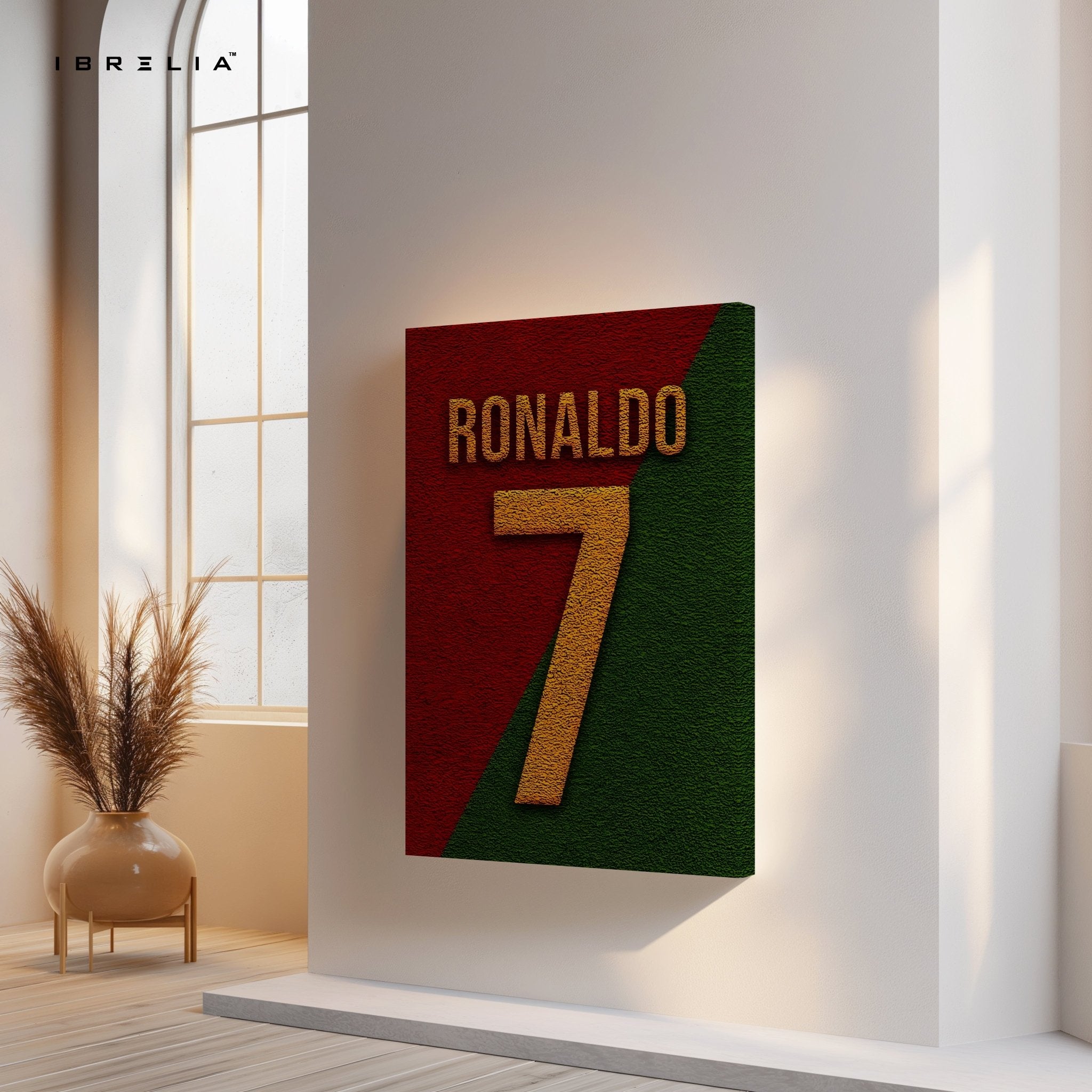 Cristiano Ronaldo No.7 Wall Art – Portugal Edition | IBRELIA™ - IBRELIA