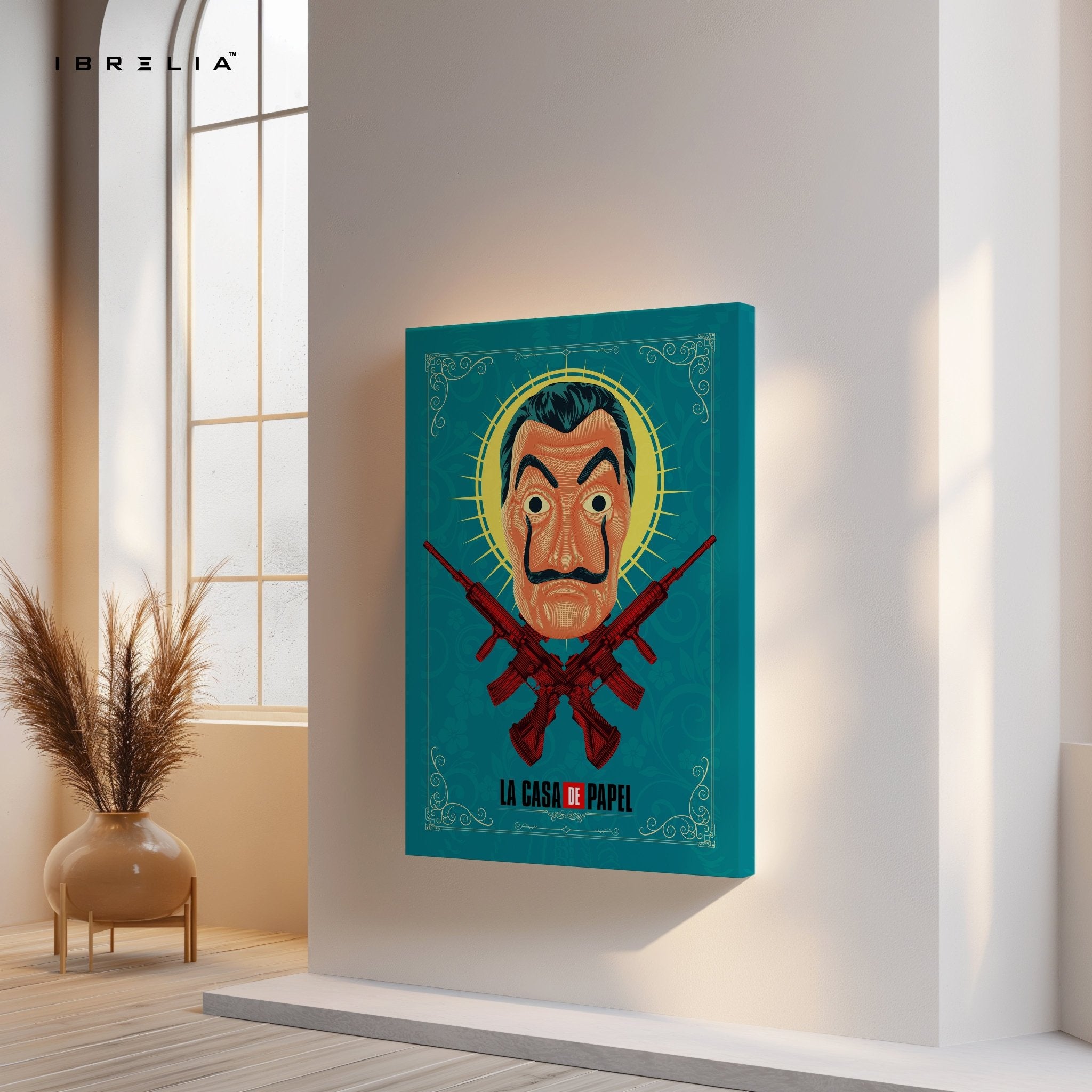 La Casa De Papel “Dali Mask” Wall Frame – 4K Ultra Wrap Frame Wall Art in Pakistan | IBRELIA™ - IBRELIA