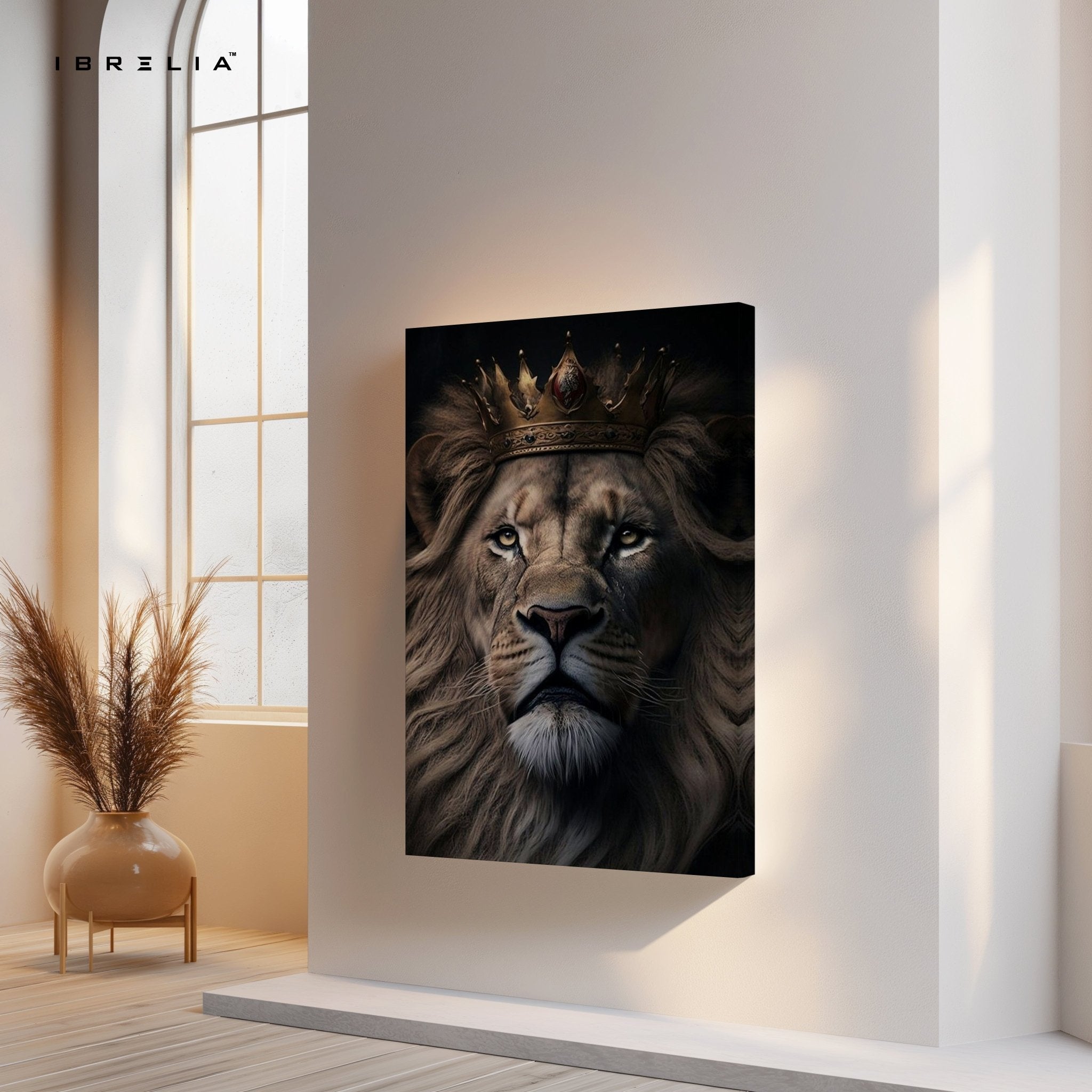 Lion King Wall Frame | 4K Ultra Wrap Frame Wall Art in Pakistan | IBRELIA™ - IBRELIA