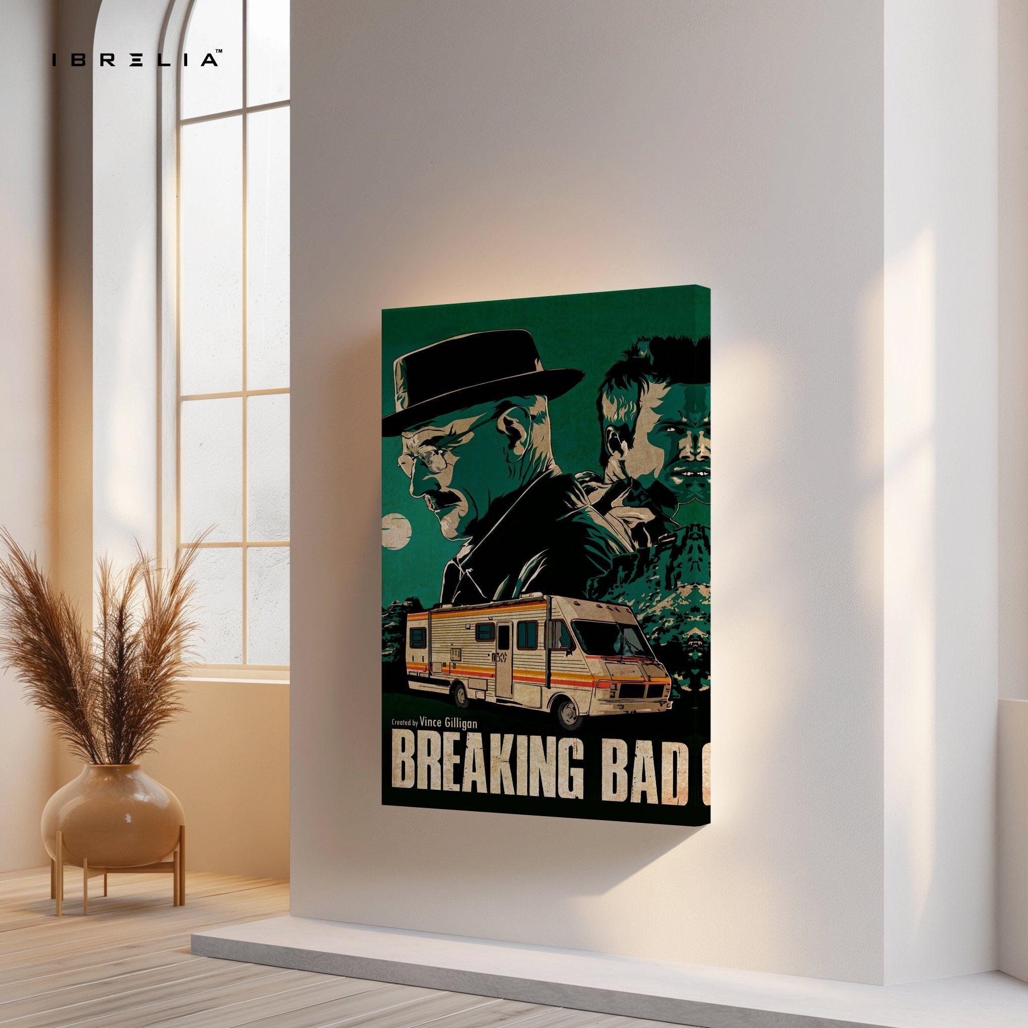Breaking Bad “Heisenberg & Jesse” Classic Edition – 4K Ultra Wrap Frame Wall Art in Pakistan | IBRELIA™ - IBRELIA