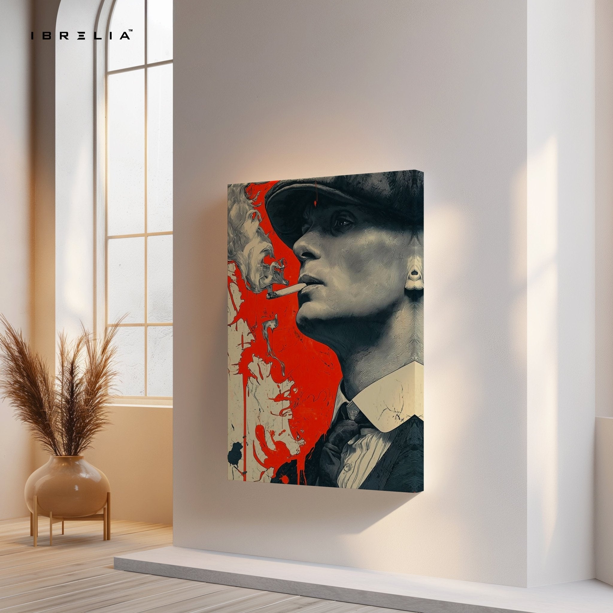Thomas Shelby Red Smoke Wall Frame | 4K Ultra Wrap Frame Wall Art in Pakistan | IBRELIA™ - IBRELIA