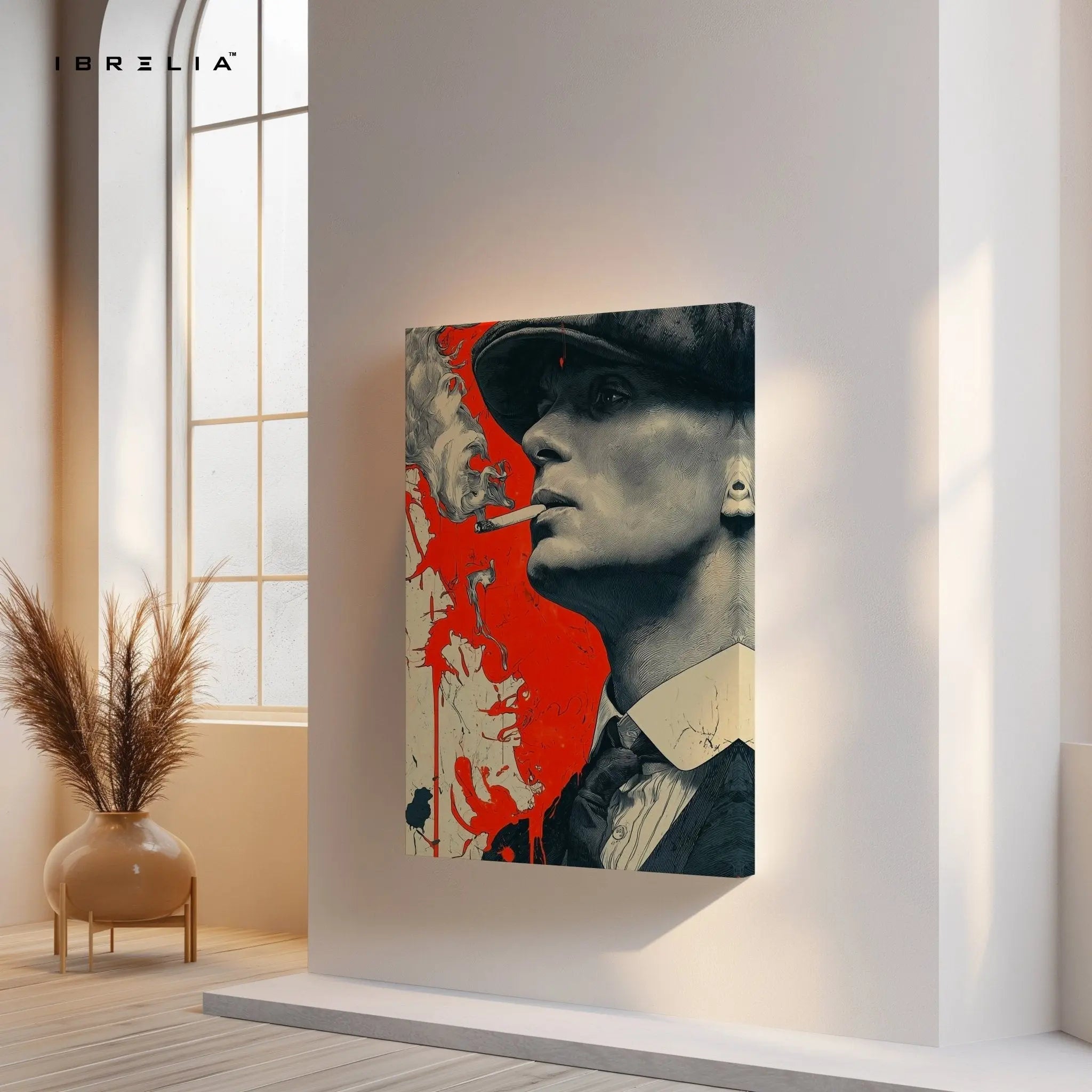 Thomas Shelby Red Smoke Wall Frame | 4K Ultra Wrap Frame Wall Art in Pakistan | IBRELIA™ - IBRELIA