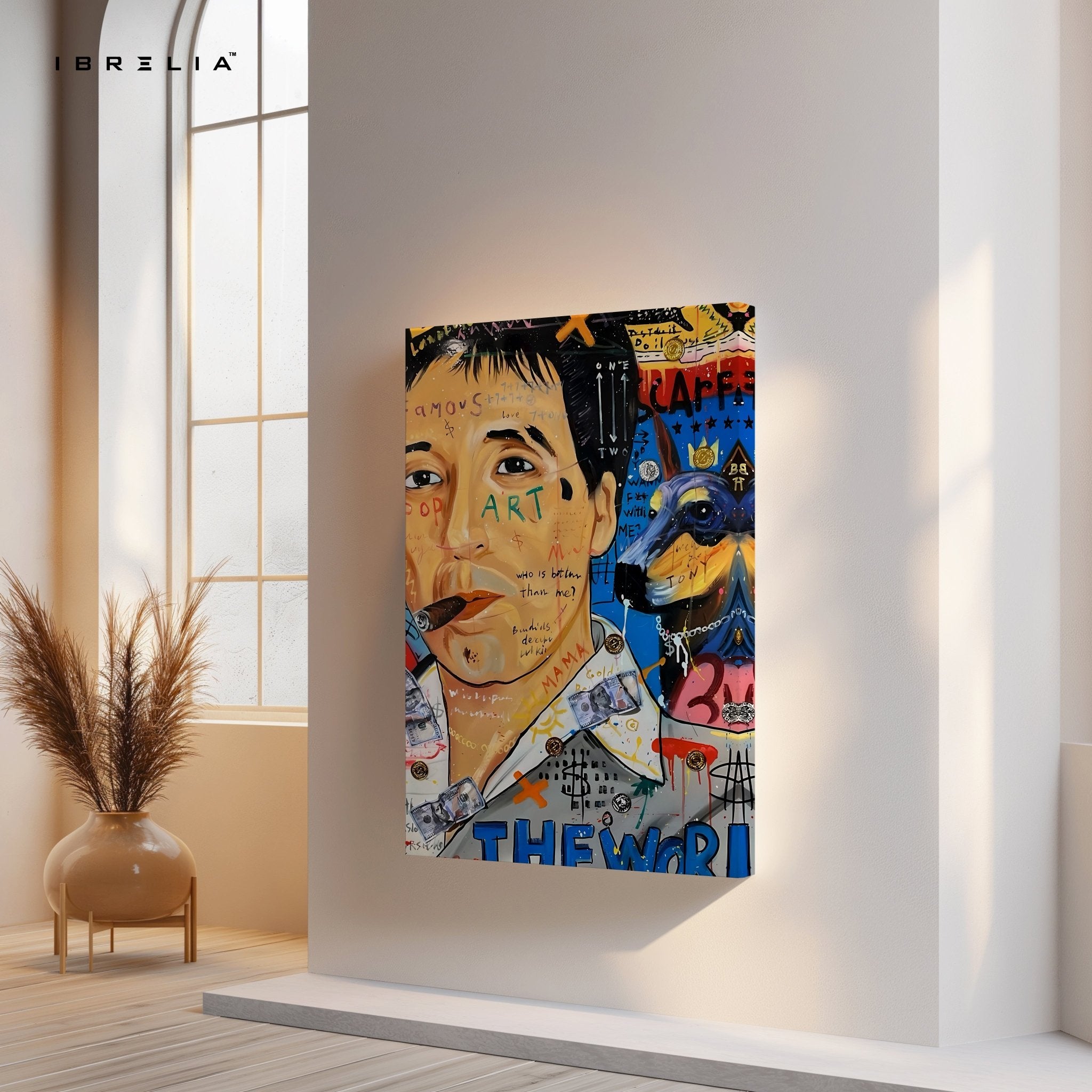 Tony Montana “The World Is Yours” Graffiti 4K Wall Art in Pakistan | IBRELIA™ - IBRELIA
