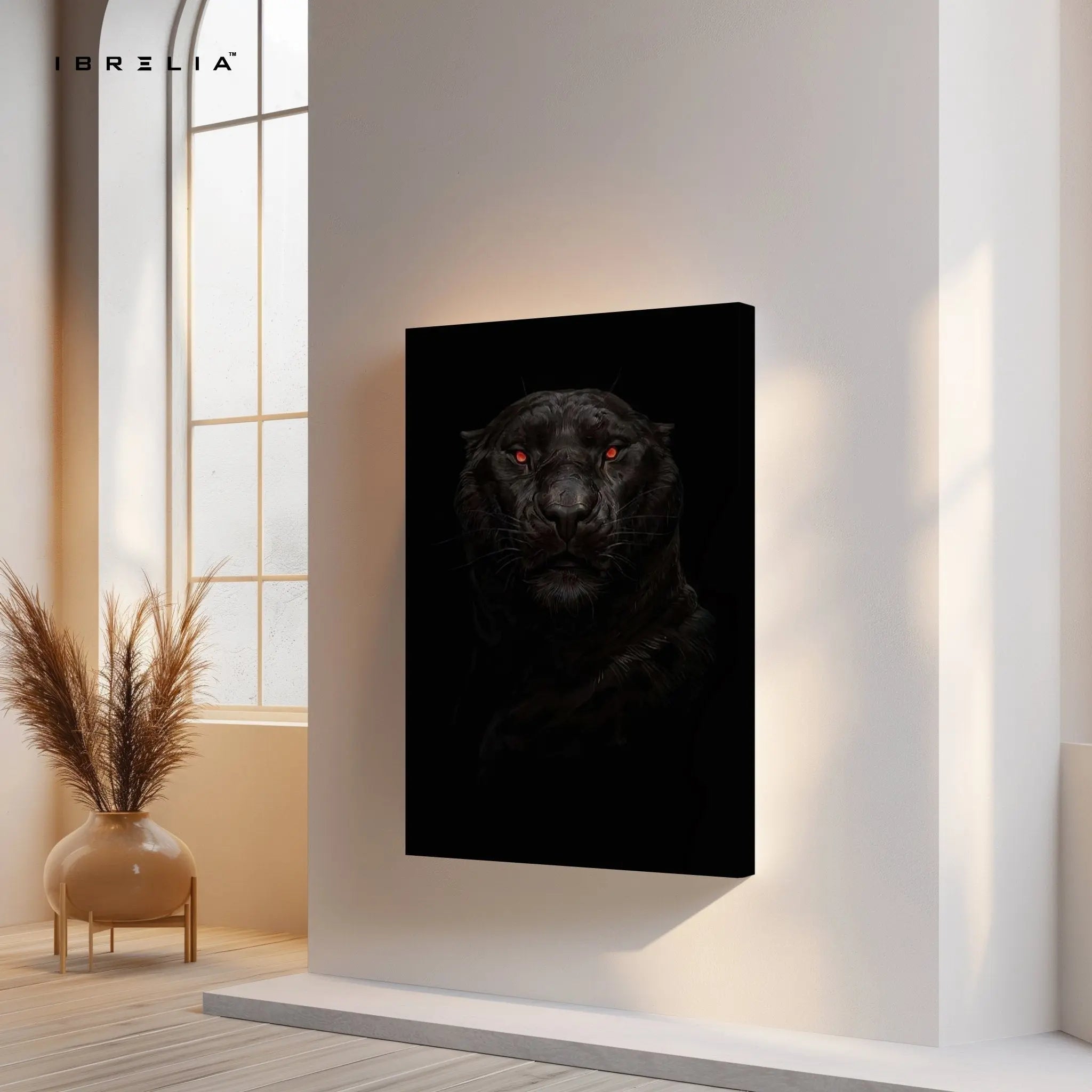 Black Panther Wall Frame | 4K Ultra Wrap Frame Wall Art in Pakistan | IBRELIA™ - IBRELIA