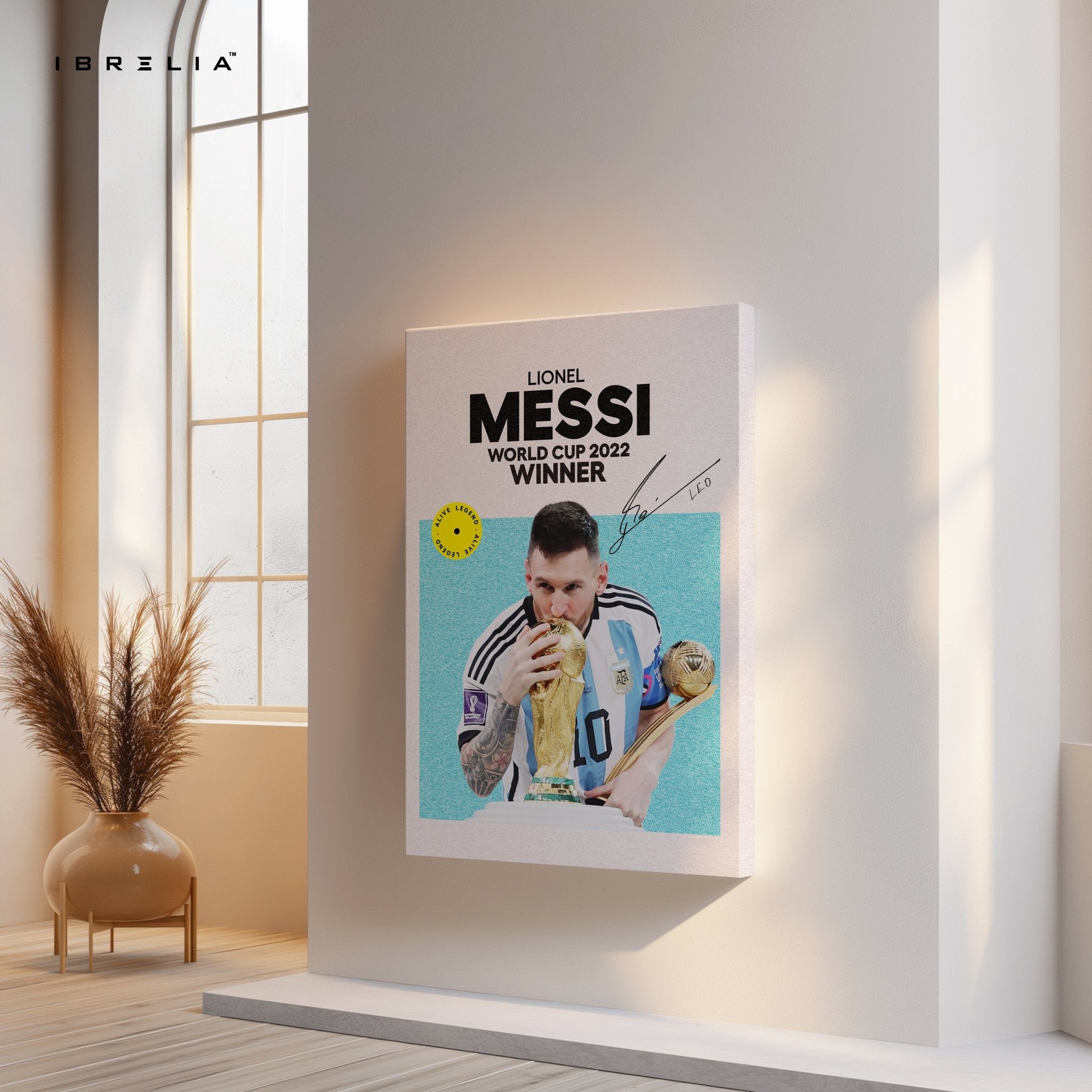 Lionel Messi World Cup 2022 Winner – 4K Ultra Wrap Frame Wall Art in Pakistan | IBRELIA™ - IBRELIA