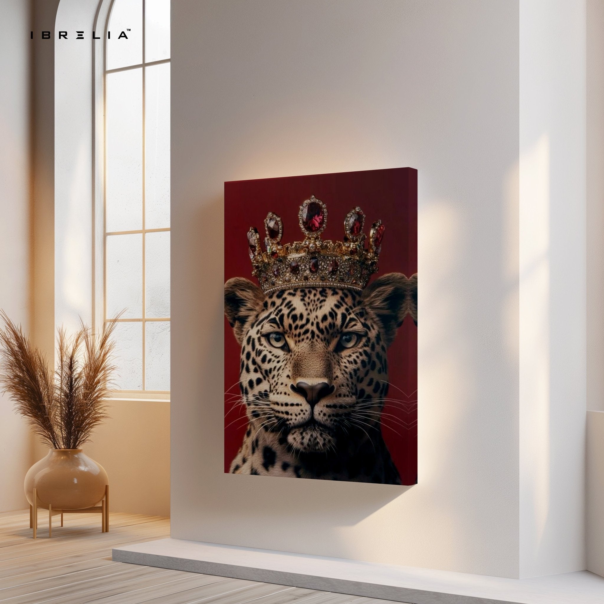 Royal Leopard King 4K Ultra HD Wall Art in Pakistan | IBRELIA™ - IBRELIA