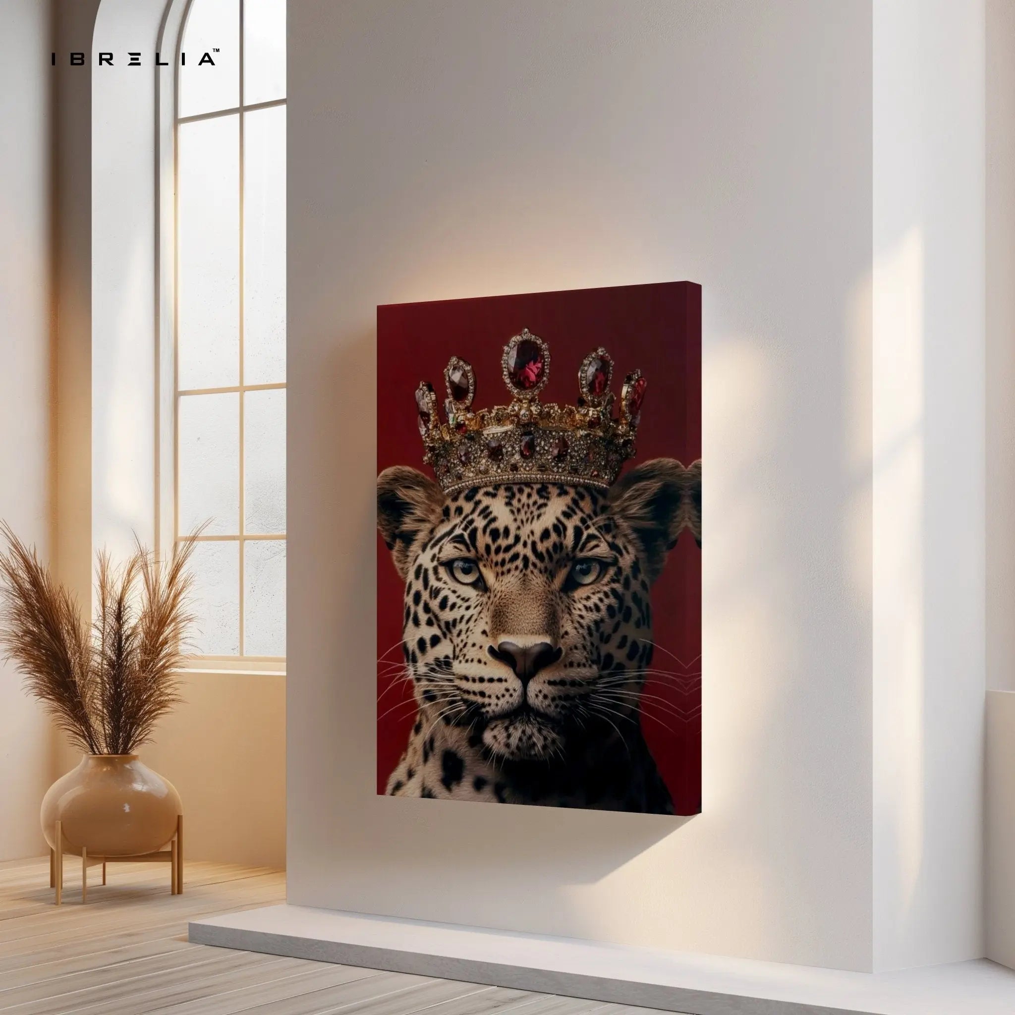 Royal Leopard King 4K Ultra HD Wall Art in Pakistan | IBRELIA™ - IBRELIA