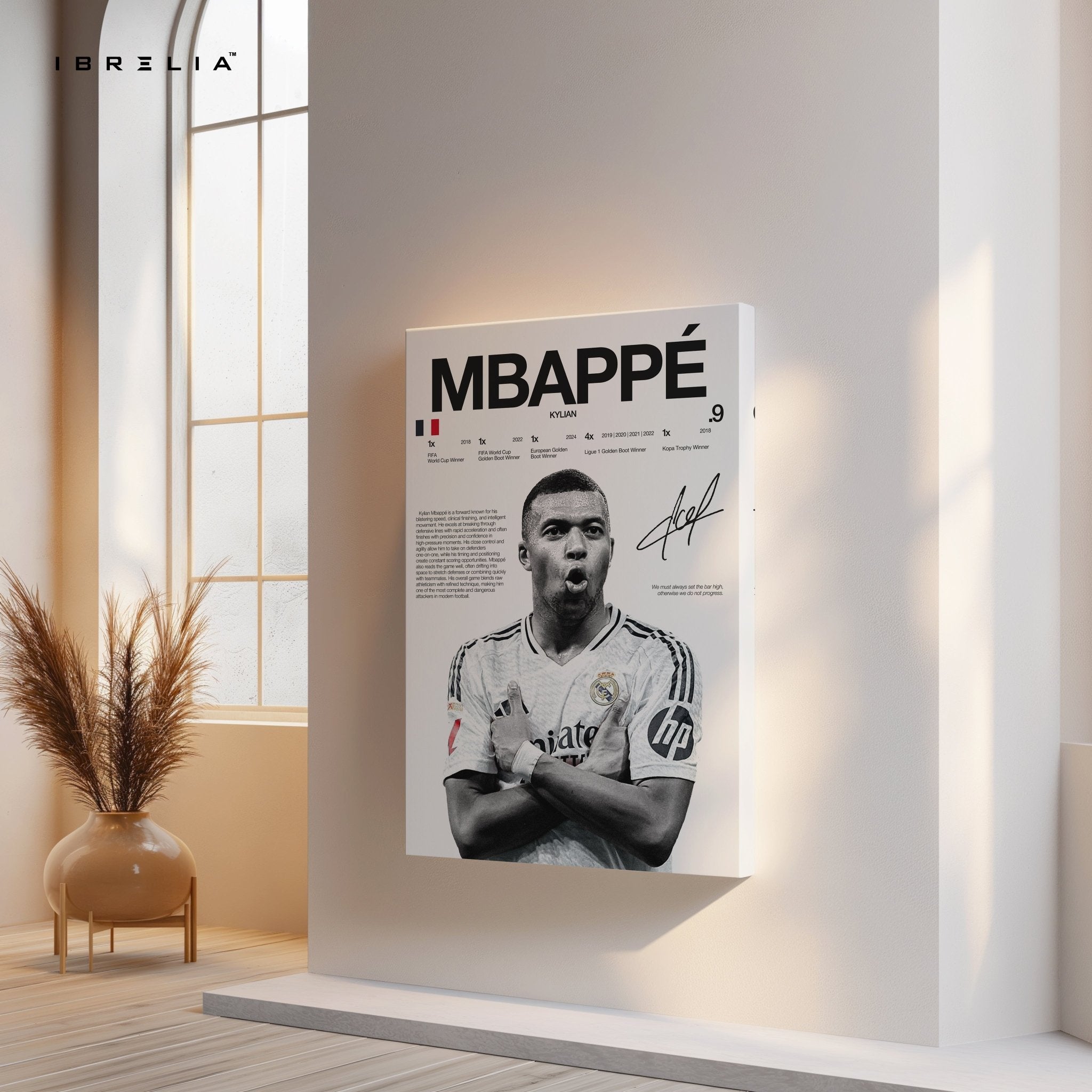 Kylian Mbappé – Real Madrid Era 4K Ultra Wrap Frame Wall Art in Pakistan | IBRELIA™ - IBRELIA