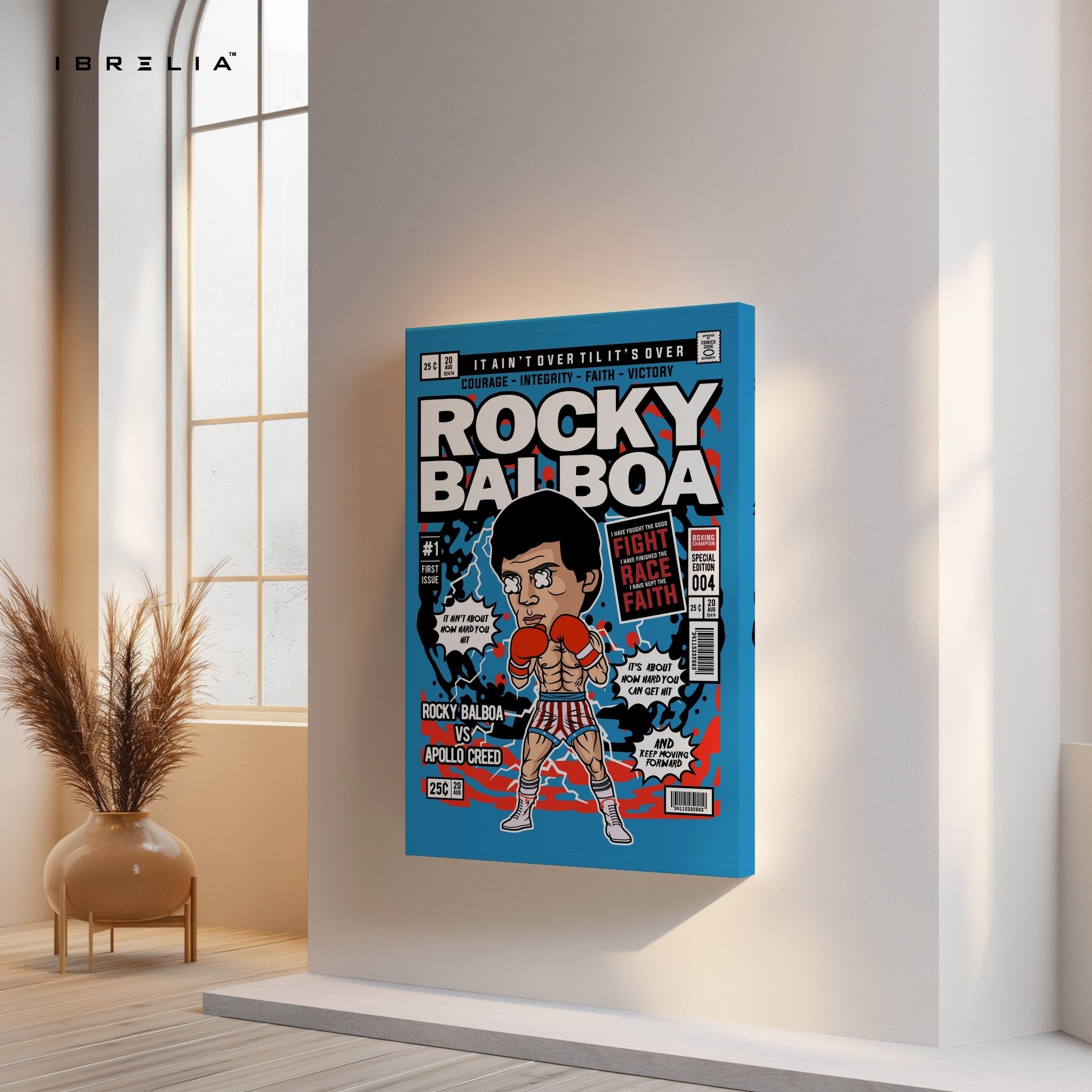 Rocky Balboa “Comic Pop Edition” 4K Wall Art in Pakistan | IBRELIA™ - IBRELIA