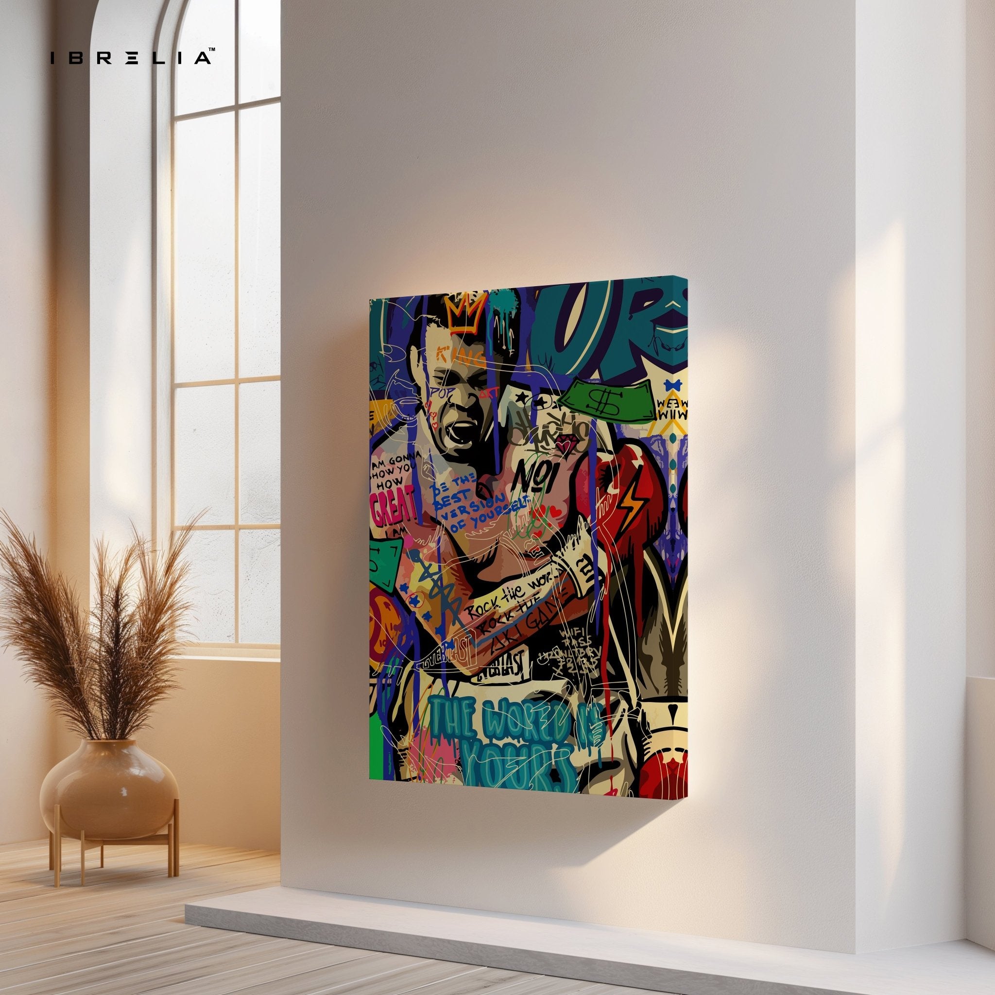 Muhammad Ali “The Greatest” Graffiti 4K Wall Art in Pakistan | IBRELIA™ - IBRELIA