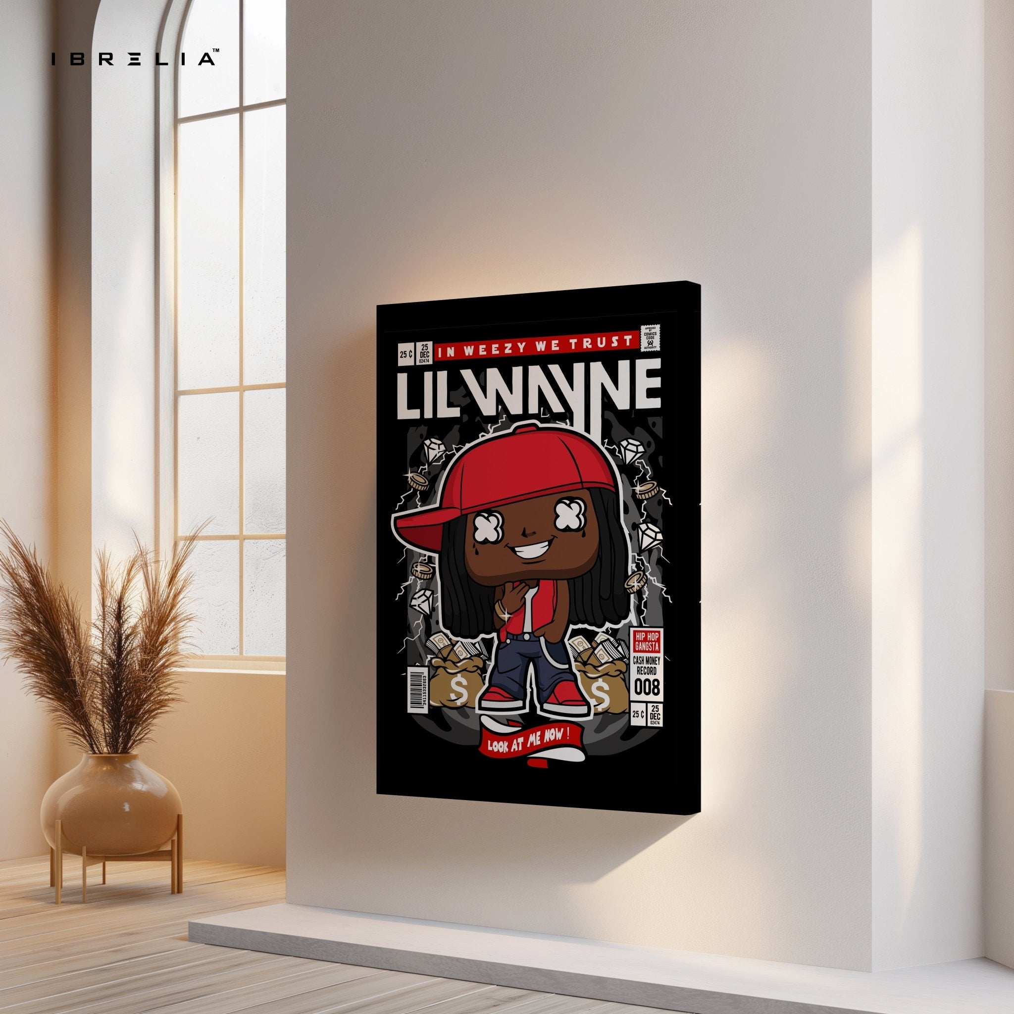 Lil Wayne Pop Art Comic Edition – 4K Ultra Wrap Frame Wall Art in Pakistan | IBRELIA™ - IBRELIA