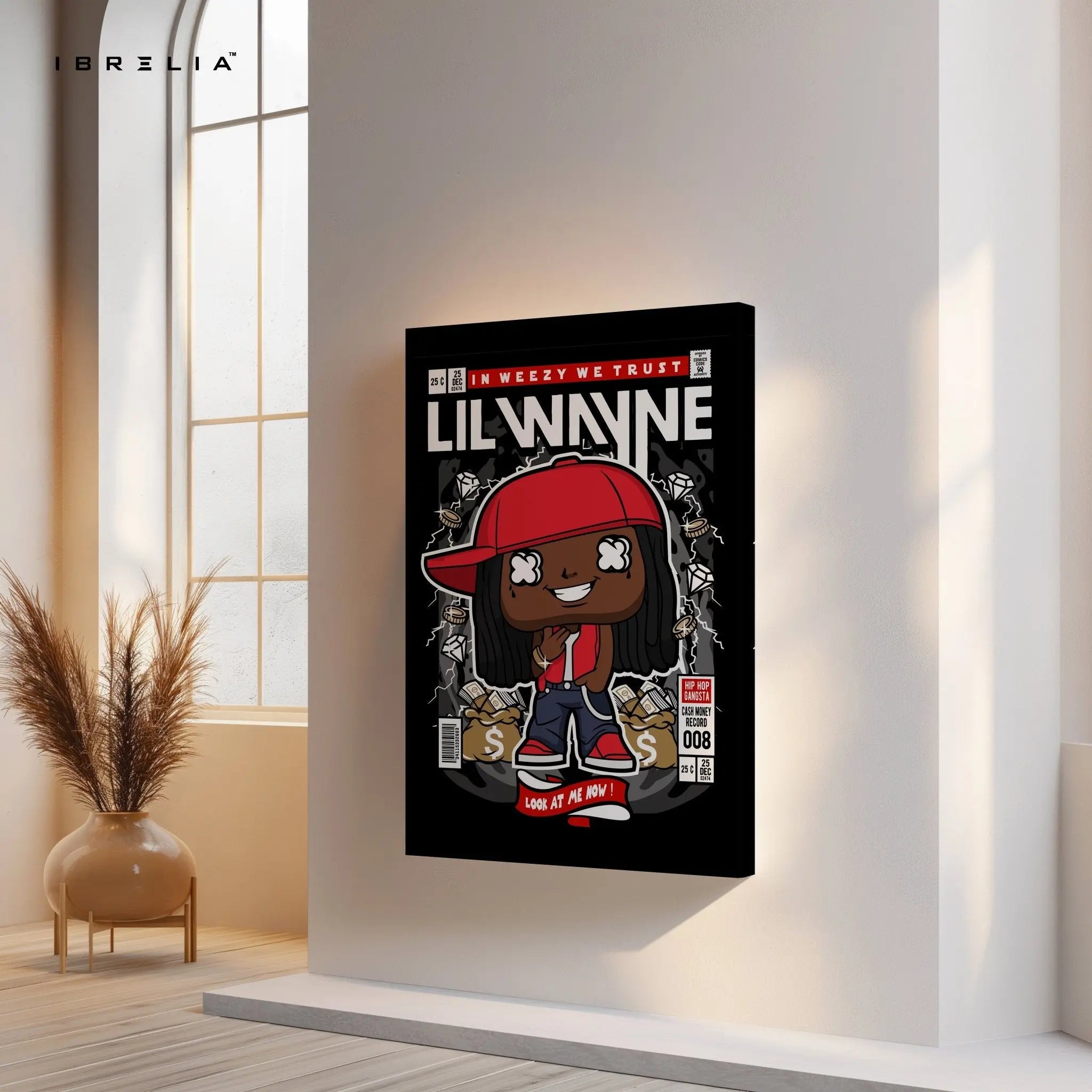 Lil Wayne Pop Art Comic Edition – 4K Ultra Wrap Frame Wall Art in Pakistan | IBRELIA™ - IBRELIA