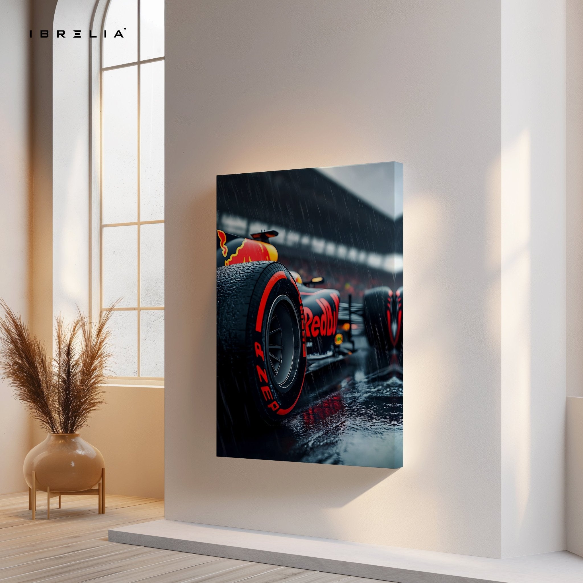 Red Bull F1 Rain Edition 4K Ultra Wrap Frame Wall Art in Pakistan | IBRELIA™ - IBRELIA