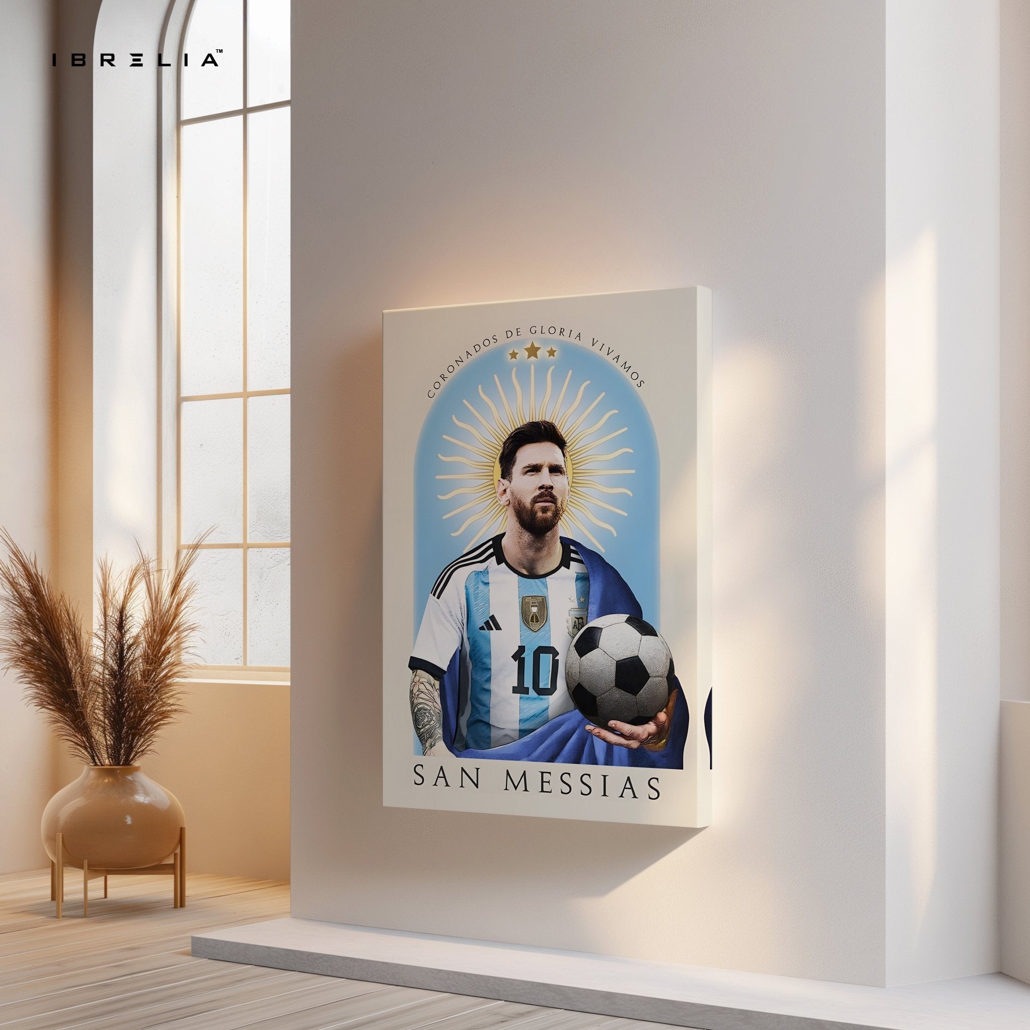 Lionel Messi Wall Art – San Messias Edition | IBRELIA™ - IBRELIA