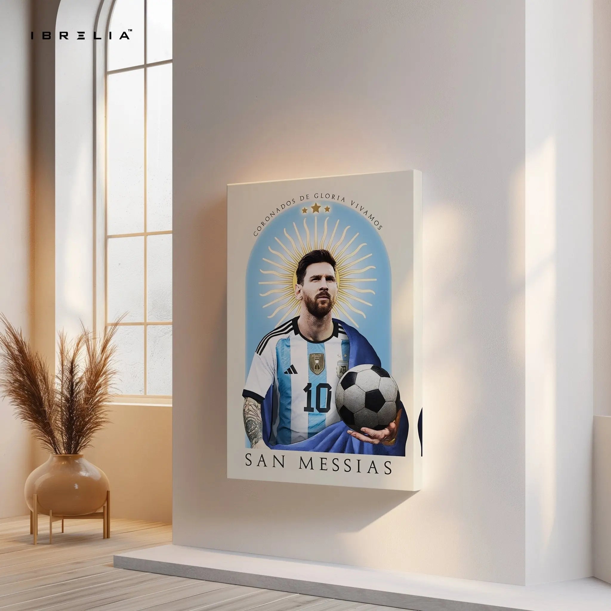 Lionel Messi Wall Art – San Messias Edition | IBRELIA™ - IBRELIA