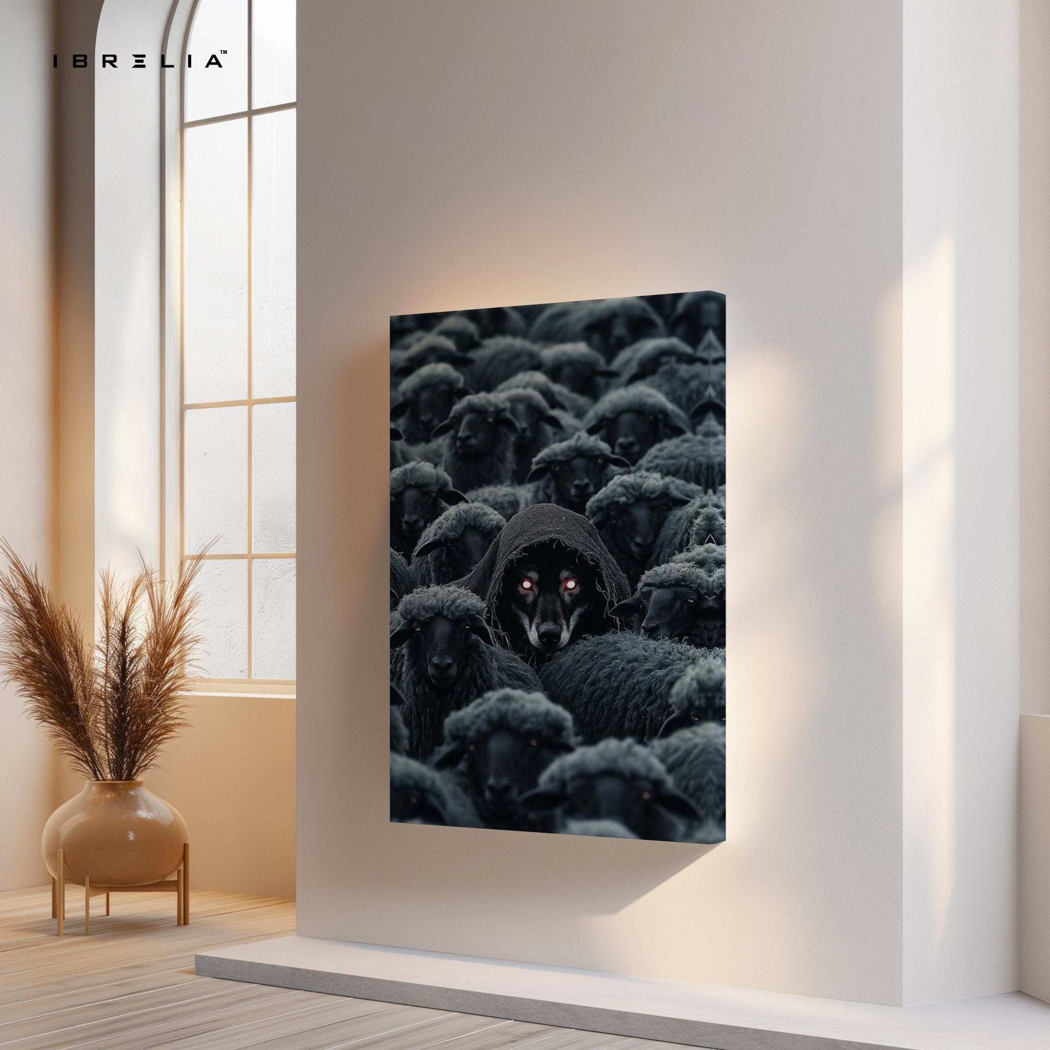Wolf Among Sheep Wall Frame | 4K Ultra Wrap Frame Wall Art in Pakistan | IBRELIA™ - IBRELIA