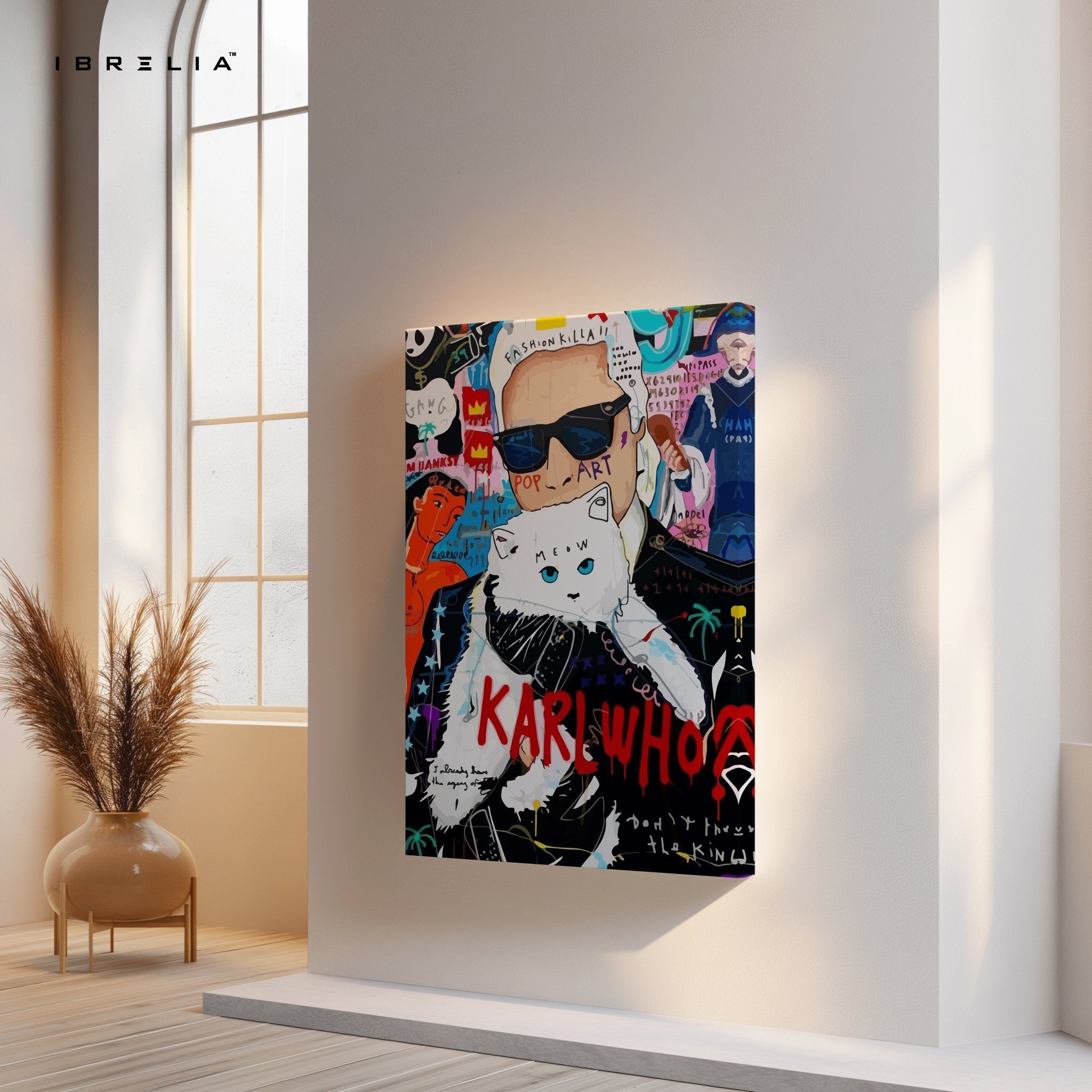 Karl Who? Fashion Graffiti Pop Art – 4K Ultra Wrap Frame Wall Art in Pakistan | IBRELIA™ - IBRELIA