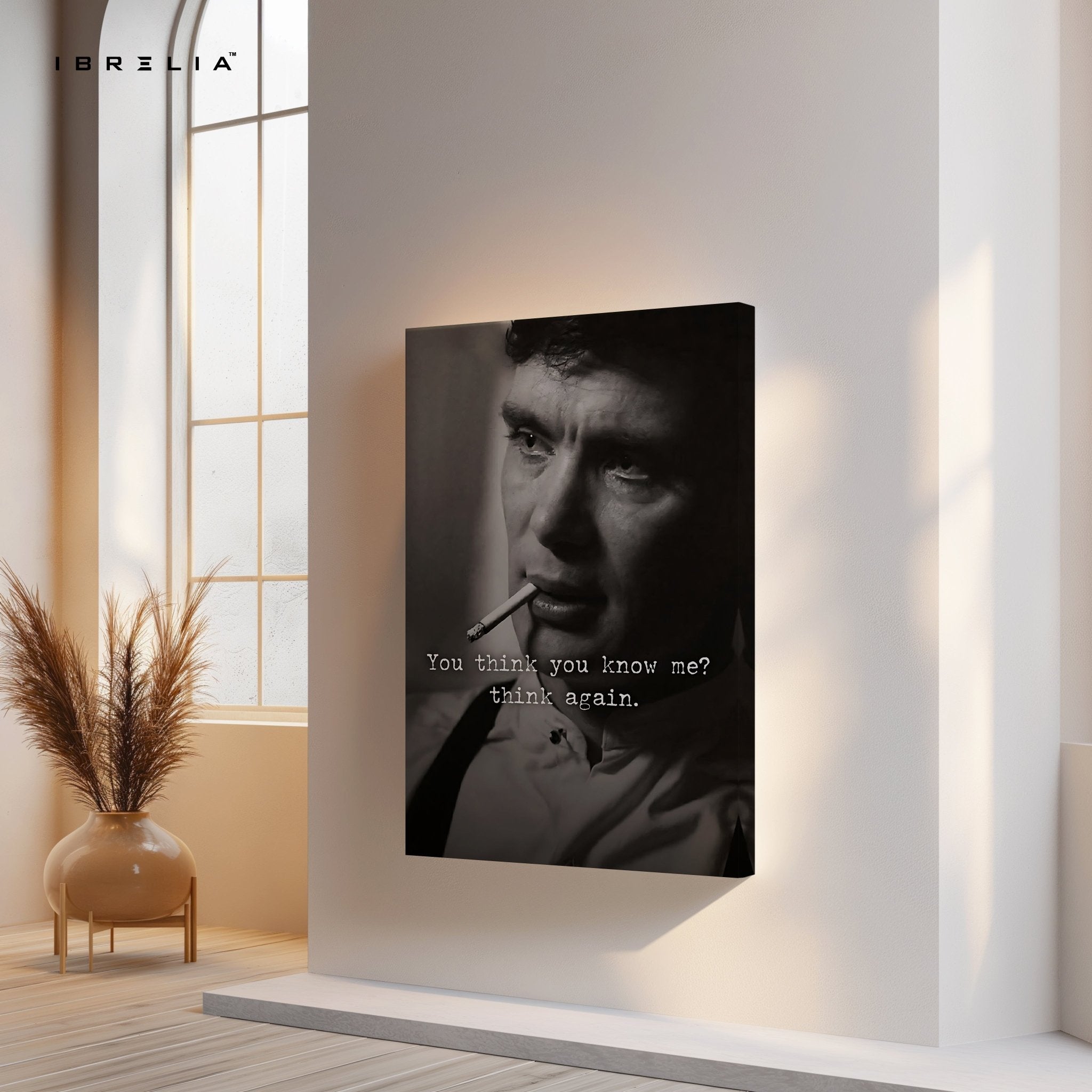 You Think You Know Me? Think Again – Cinematic Noir Wall Frame | 4K Ultra Wrap Frame Wall Art in Pakistan | IBRELIA™ - IBRELIA
