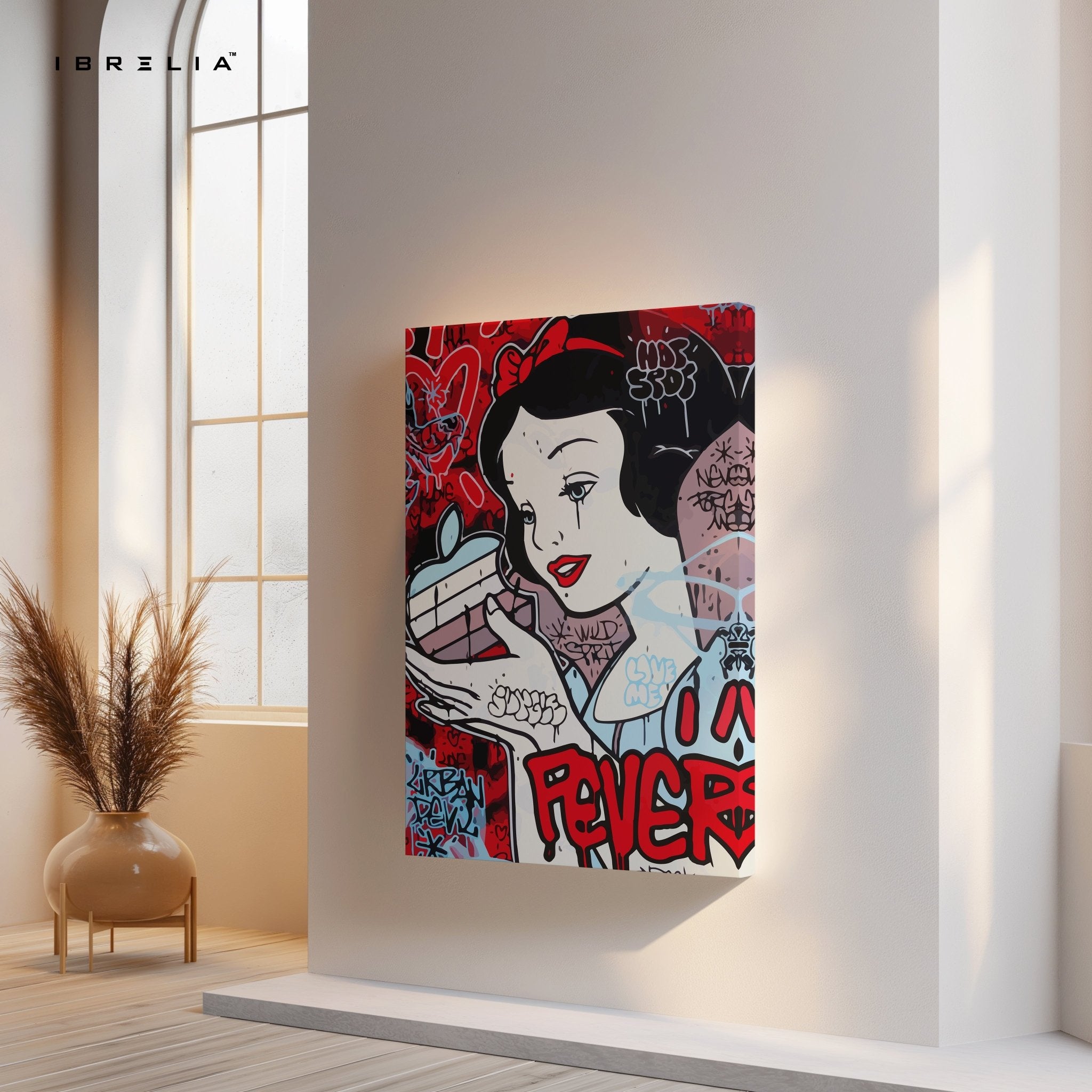Snow White Graffiti Pop Art – 4K Ultra Wrap Frame Wall Art in Pakistan | IBRELIA™ - IBRELIA