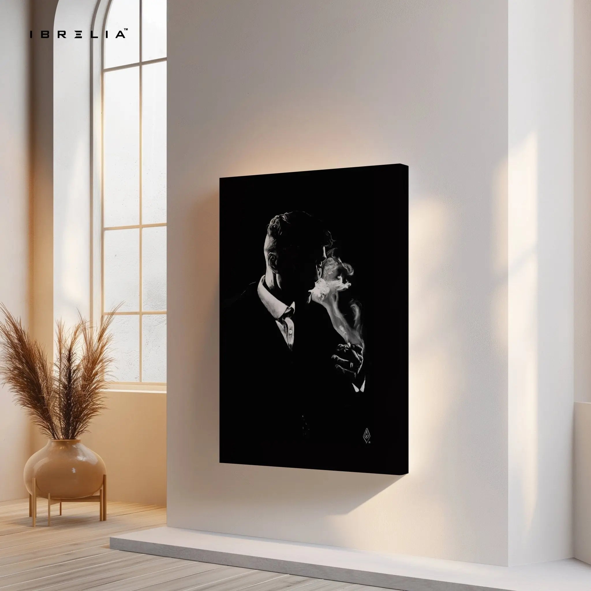 The Gentleman Smoke Wall Frame | 4K Ultra Wrap Frame Wall Art in Pakistan | IBRELIA™ - IBRELIA