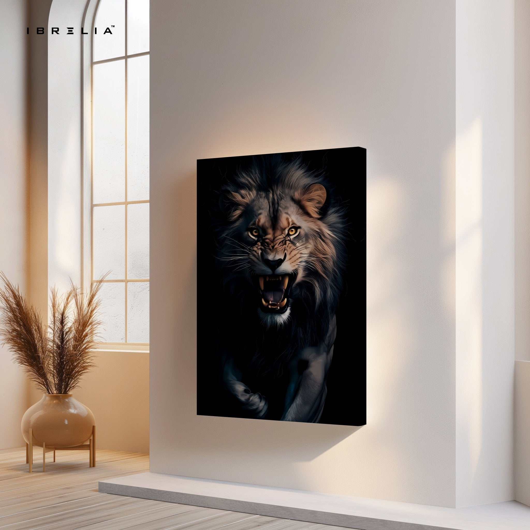 Roaring Lion 4K Ultra HD Wall Art in Pakistan | IBRELIA™ - IBRELIA