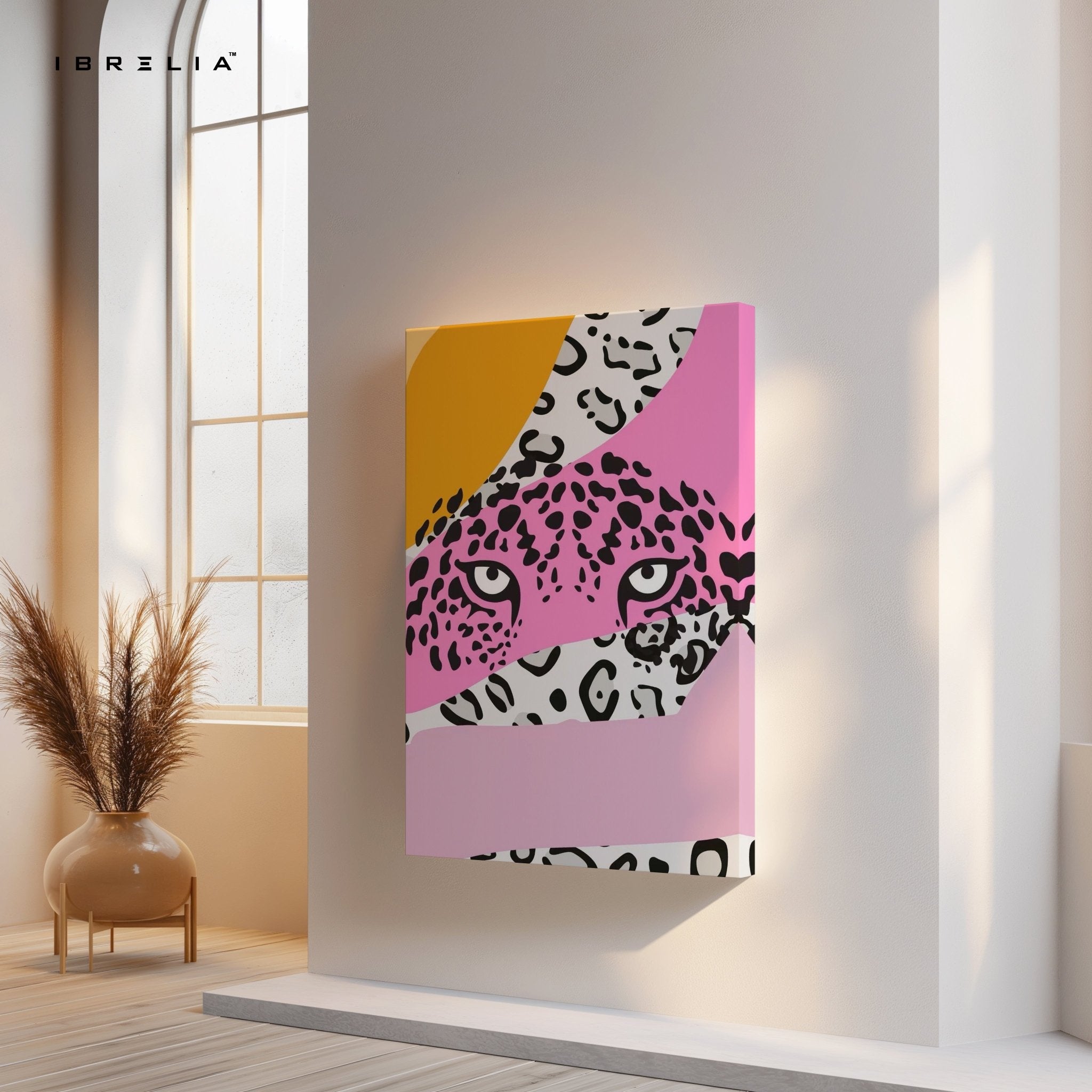 Pink Panther Abstract Wall Frame | 4K Ultra Wrap Frame Wall Art in Pakistan | IBRELIA™ - IBRELIA