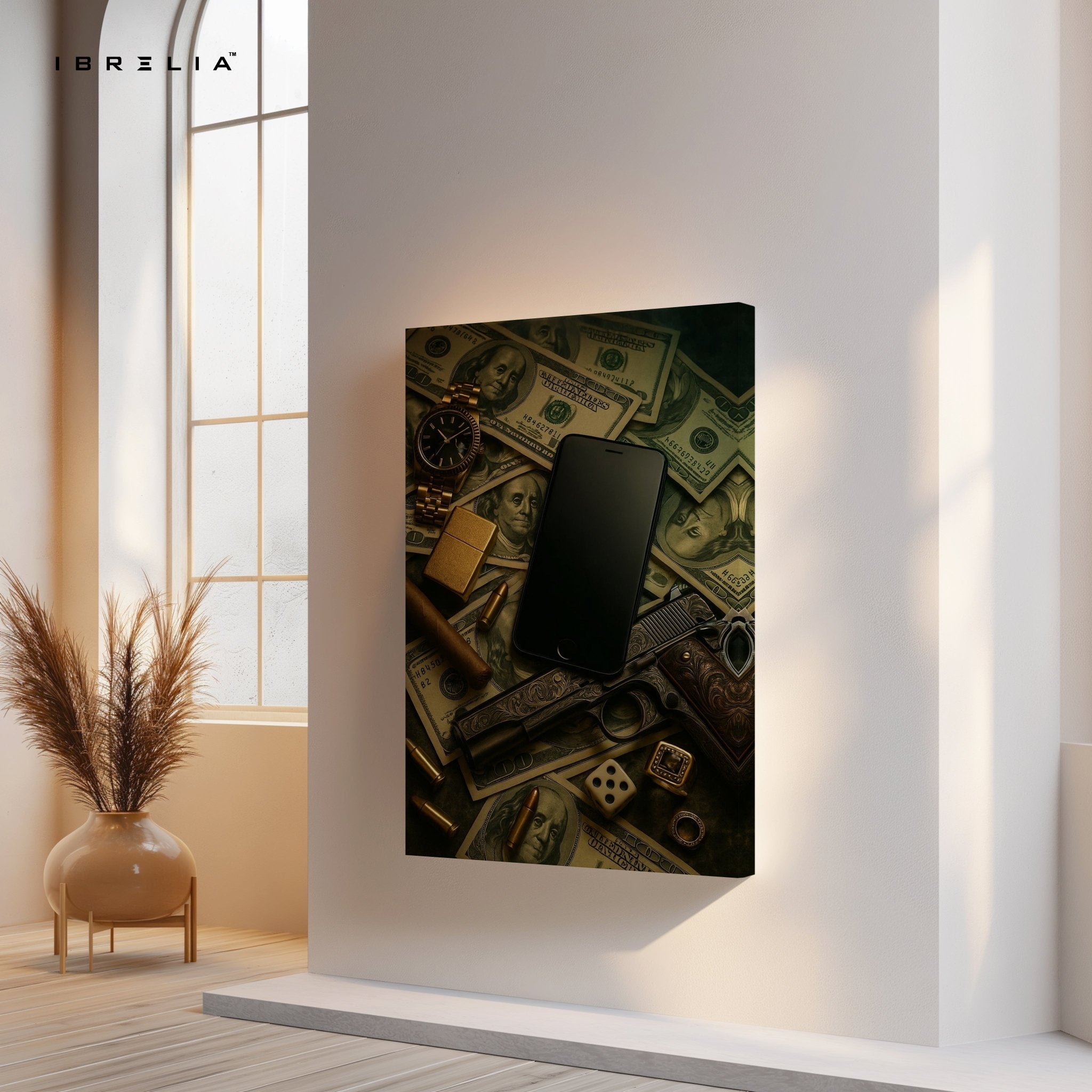 Power, Money & Luxury Wall Frame | 4K Ultra Wrap Frame Wall Art in Pakistan | IBRELIA™ - IBRELIA