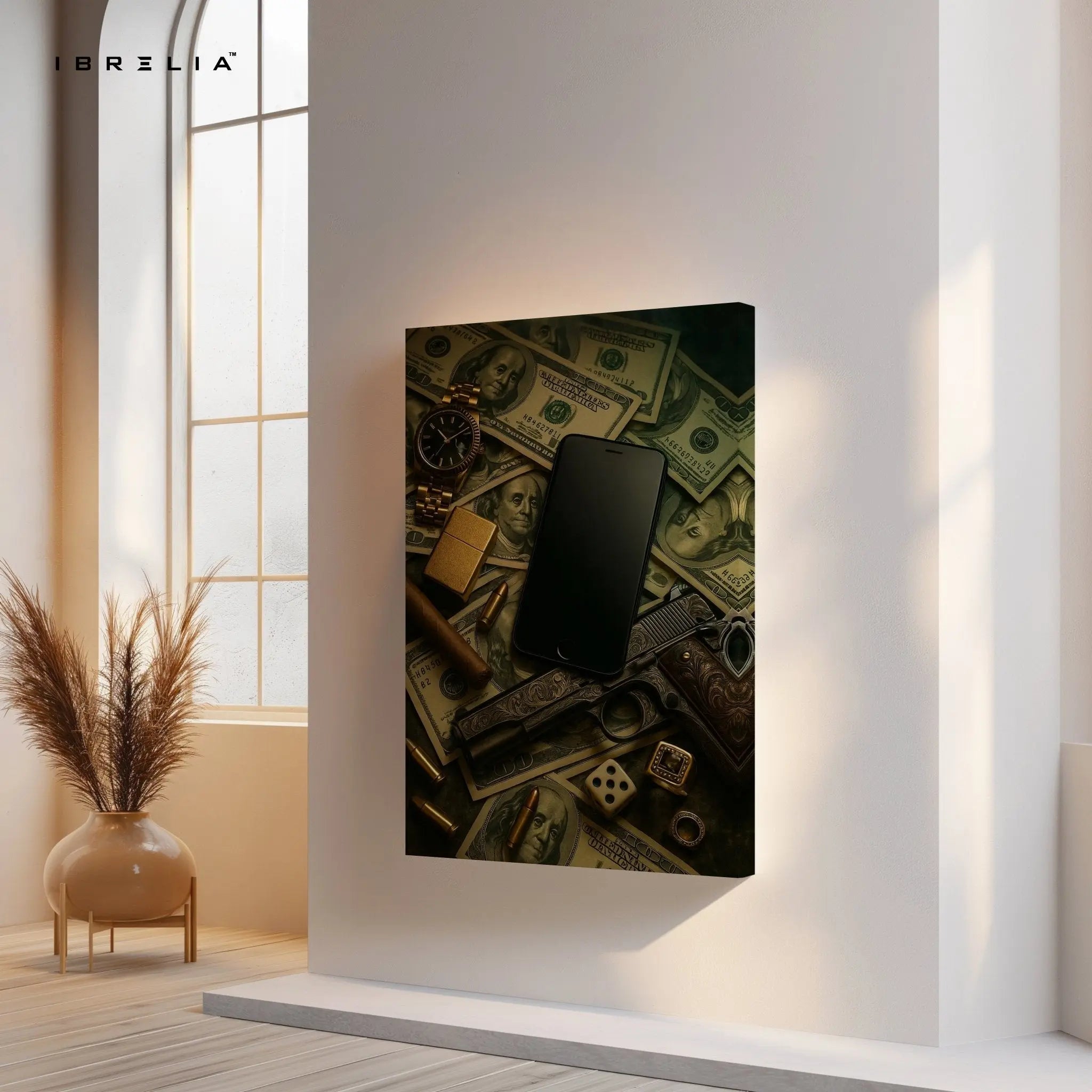 Power, Money & Luxury Wall Frame | 4K Ultra Wrap Frame Wall Art in Pakistan | IBRELIA™ - IBRELIA