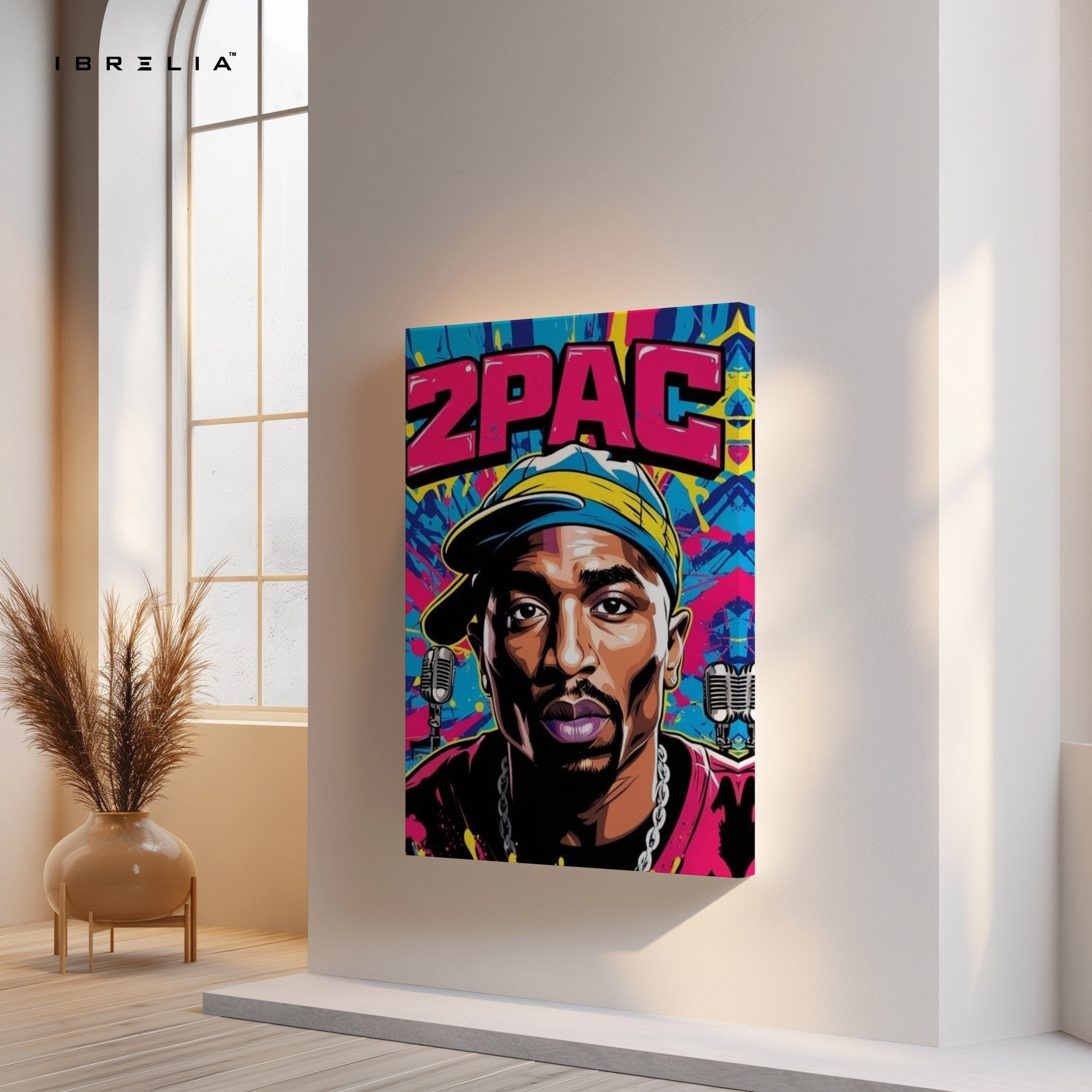 2PAC Pop Art Wall Frame | 4K Ultra Wrap Frame Wall Art in Pakistan | IBRELIA™ - IBRELIA