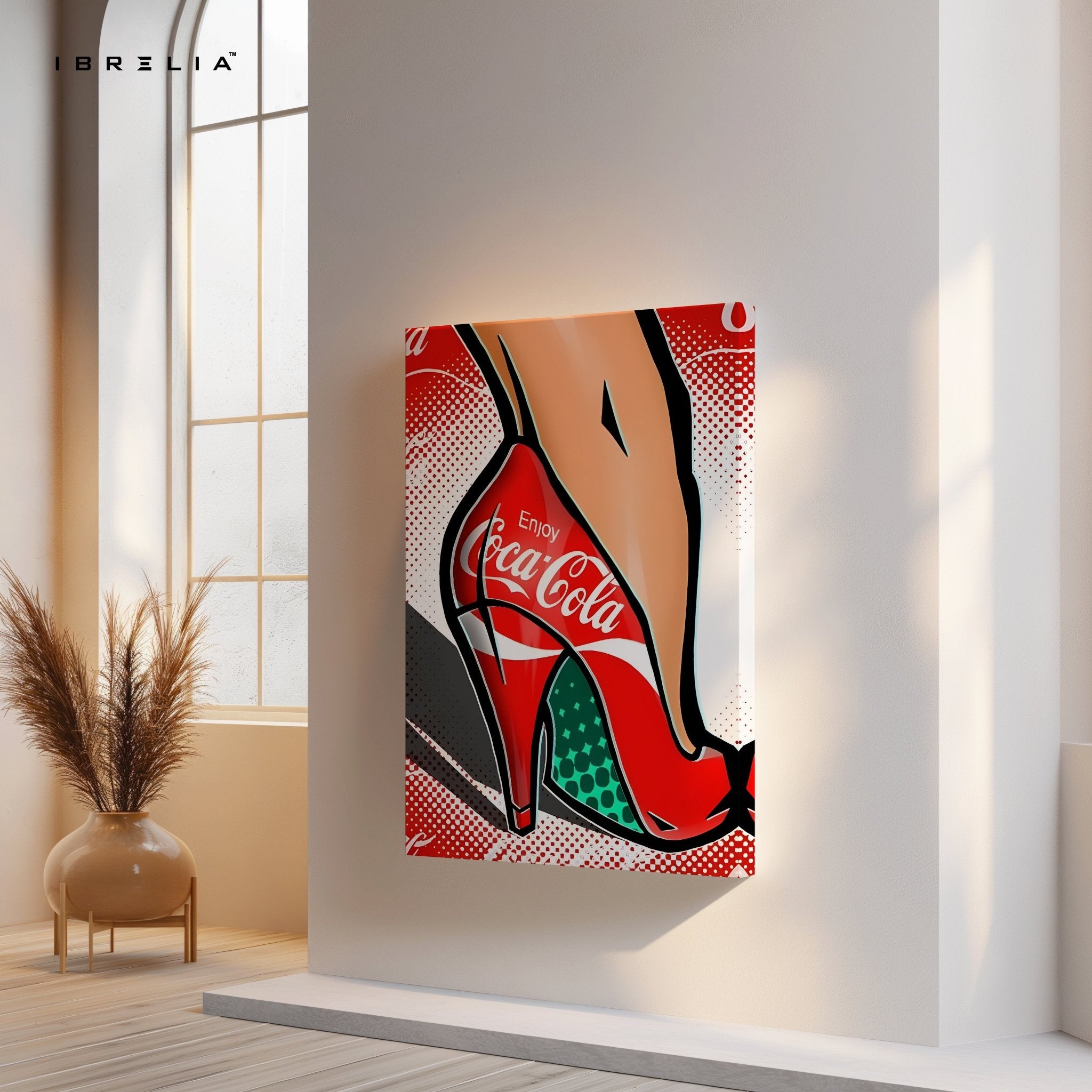 Coca - Cola Pop Art Heels Wall Frame | 4K Ultra Wrap Frame Wall Art in Pakistan | IBRELIA™ - IBRELIA