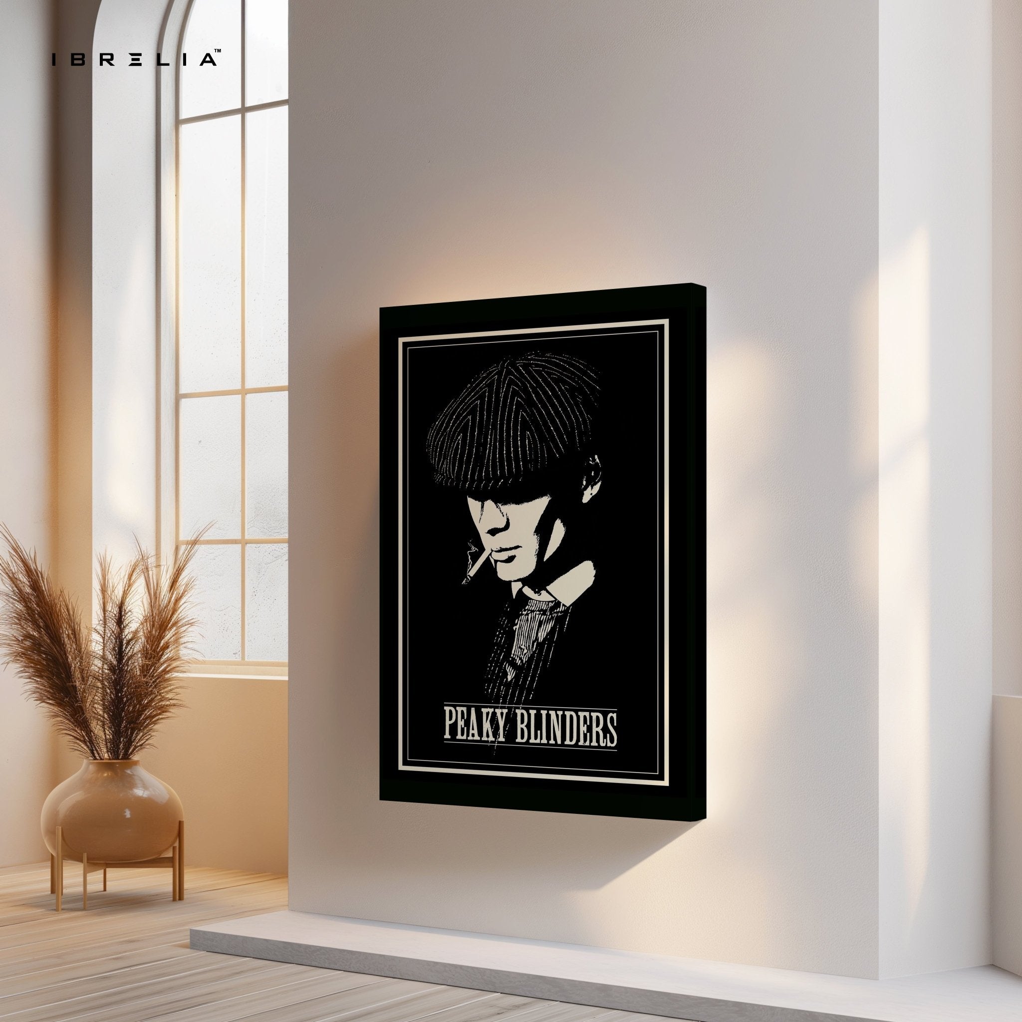 Peaky Blinders “Thomas Shelby” Noir Edition – 4K Ultra Wrap Frame Wall Art in Pakistan | IBRELIA™ - IBRELIA