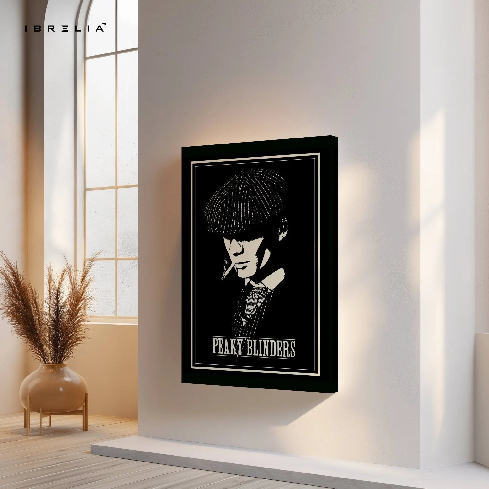 Peaky Blinders “Thomas Shelby” Noir Edition – 4K Ultra Wrap Frame Wall Art in Pakistan | IBRELIA™ - IBRELIA