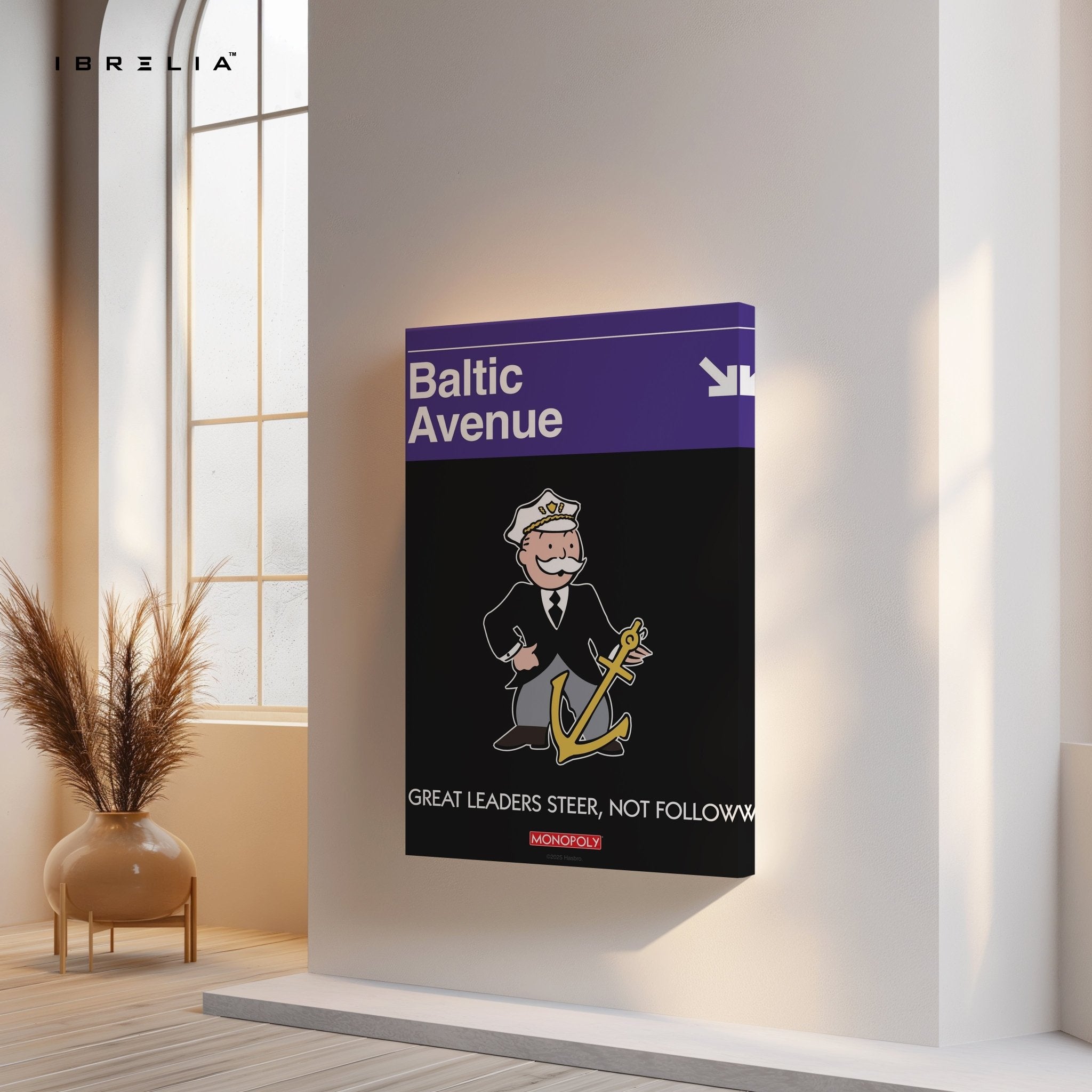 Monopoly “Baltic Avenue” Wall Art – Great Leaders Steer, Not Follow | IBRELIA™ - IBRELIA
