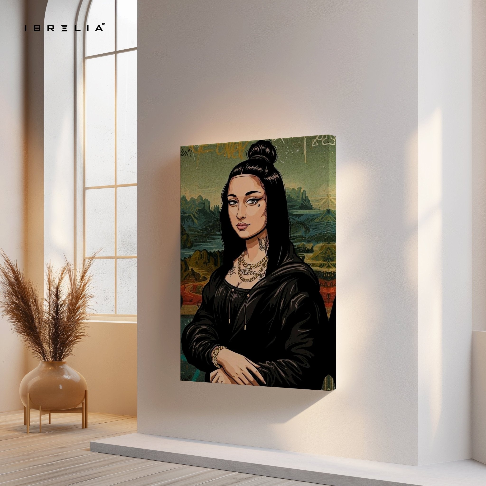 Gangsta Mona Lisa Wall Frame | 4K Ultra Wrap Frame Wall Art in Pakistan | IBRELIA™ - IBRELIA