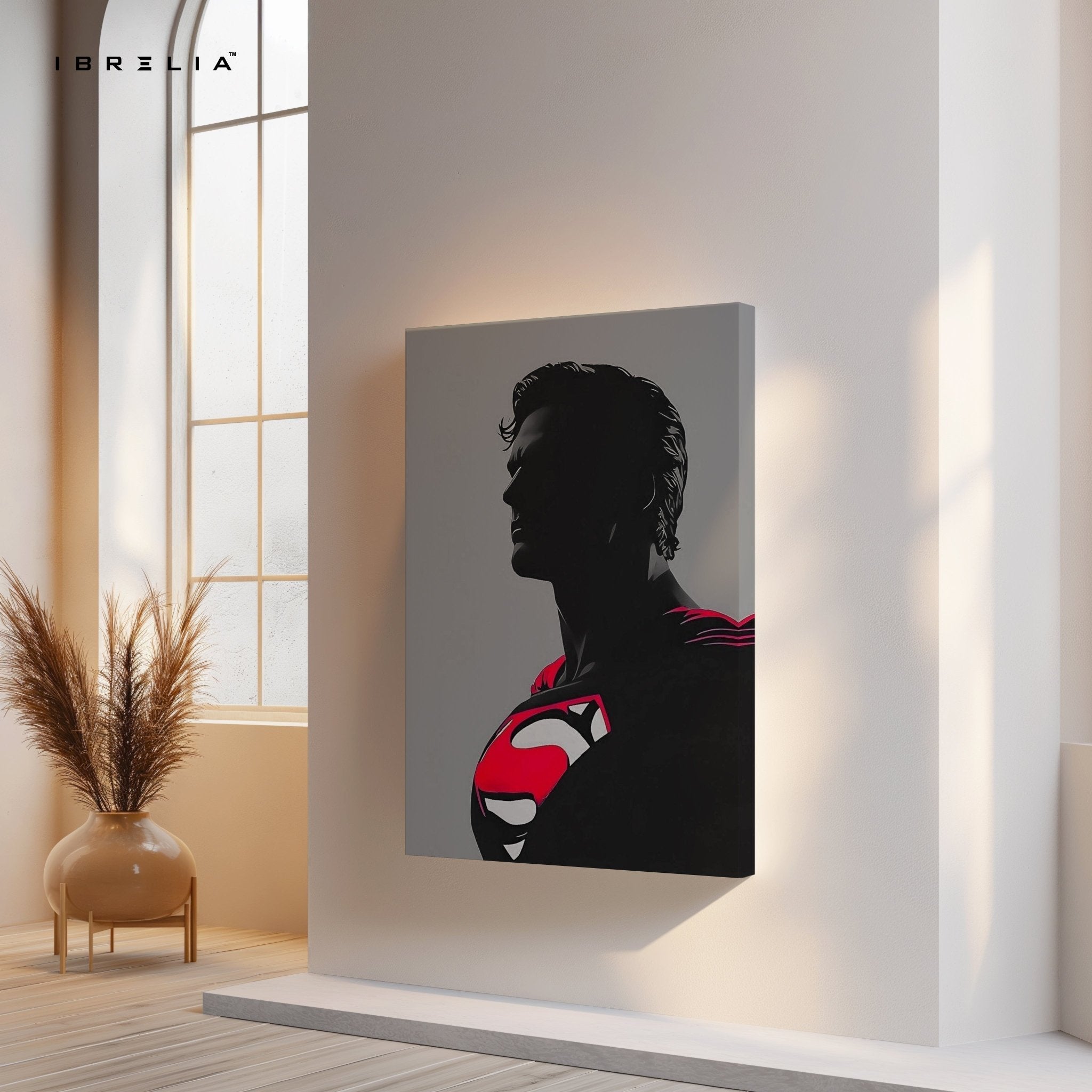 Superman Silhouette Wall Frame | 4K Ultra Wrap Frame Wall Art in Pakistan | IBRELIA™ - IBRELIA