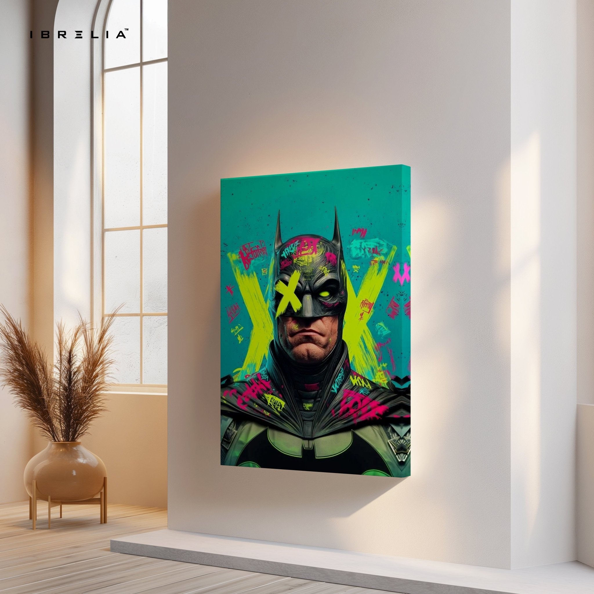 Graffiti Batman Wall Frame | 4K Ultra Wrap Frame Wall Art in Pakistan | IBRELIA™ - IBRELIA