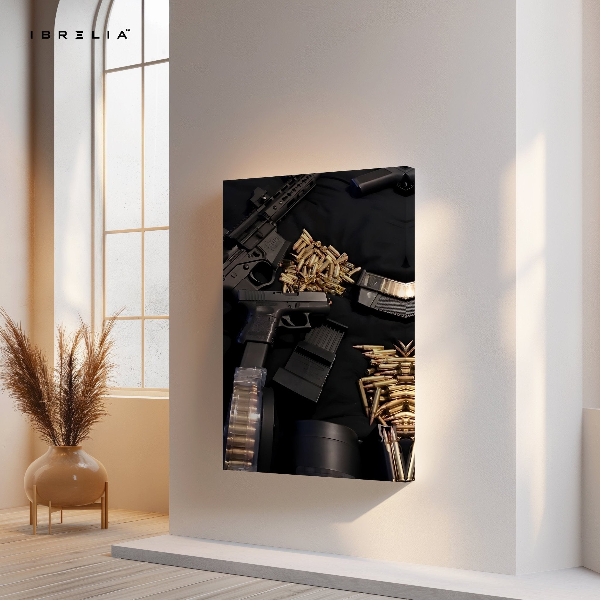 Tactical Weapons & Ammunition 4K Ultra Wrap Frame Wall Art in Pakistan | IBRELIA™ - IBRELIA