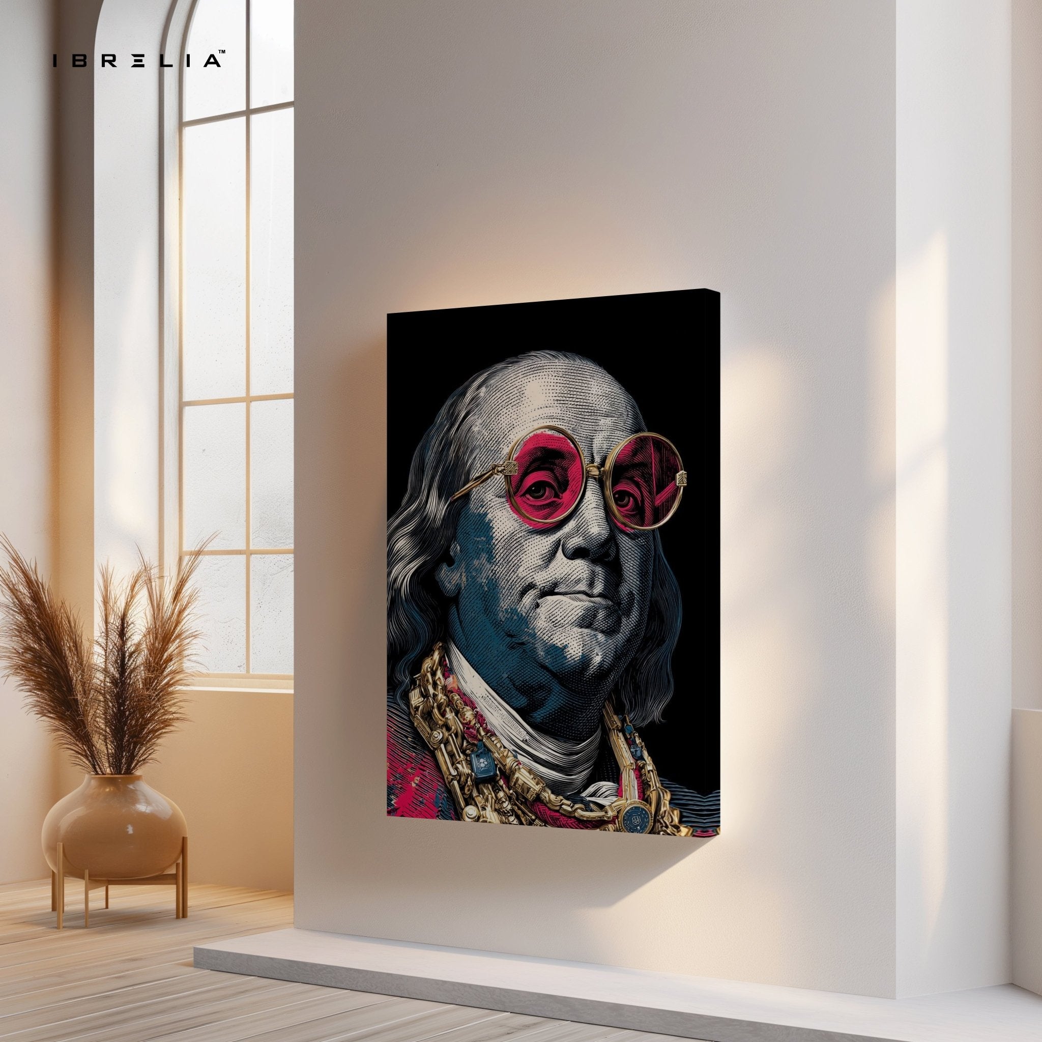 Benjamin Franklin Drip Culture Wall Frame | 4K Ultra Wrap Frame Wall Art in Pakistan | IBRELIA™ - IBRELIA