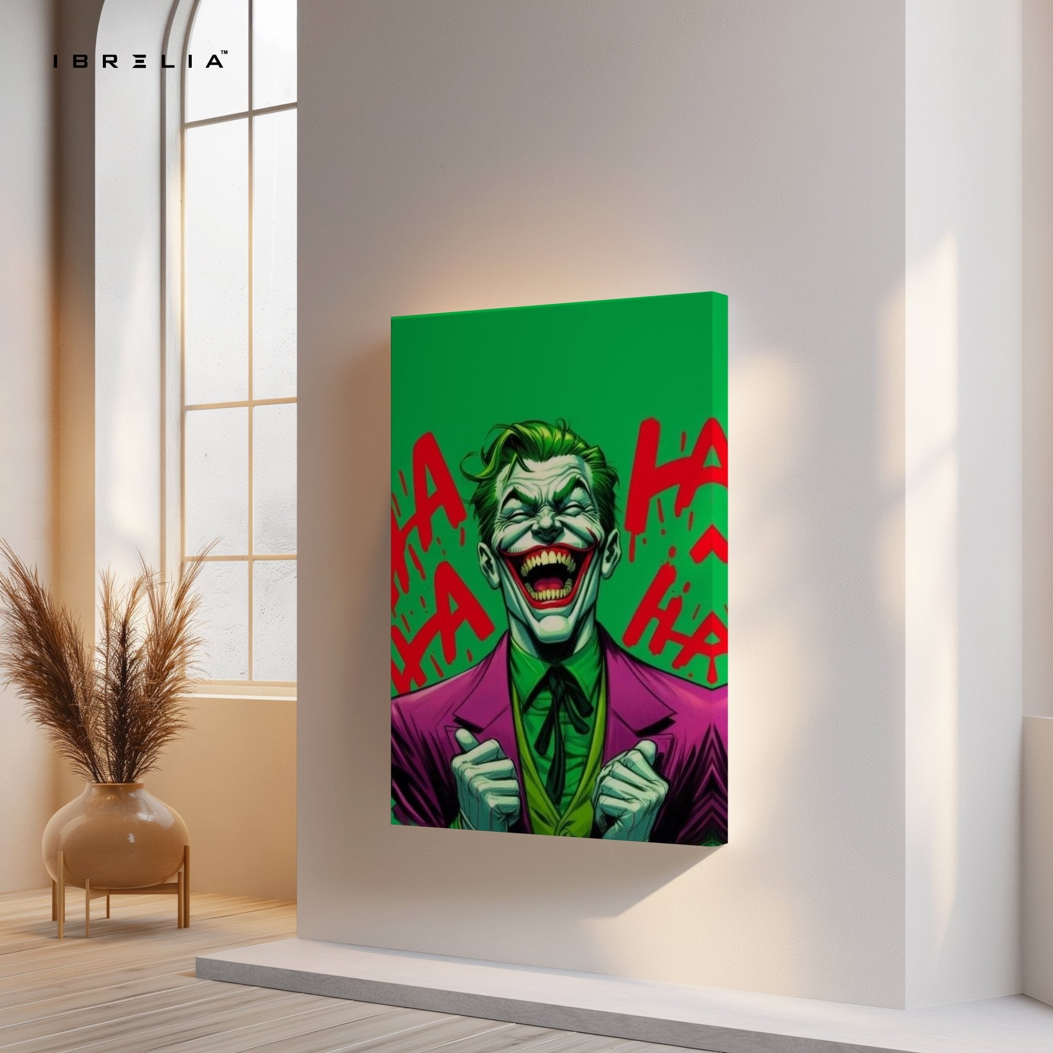 Joker Laughing Wall Frame | 4K Ultra Wrap Frame Wall Art in Pakistan | IBRELIA™ - IBRELIA