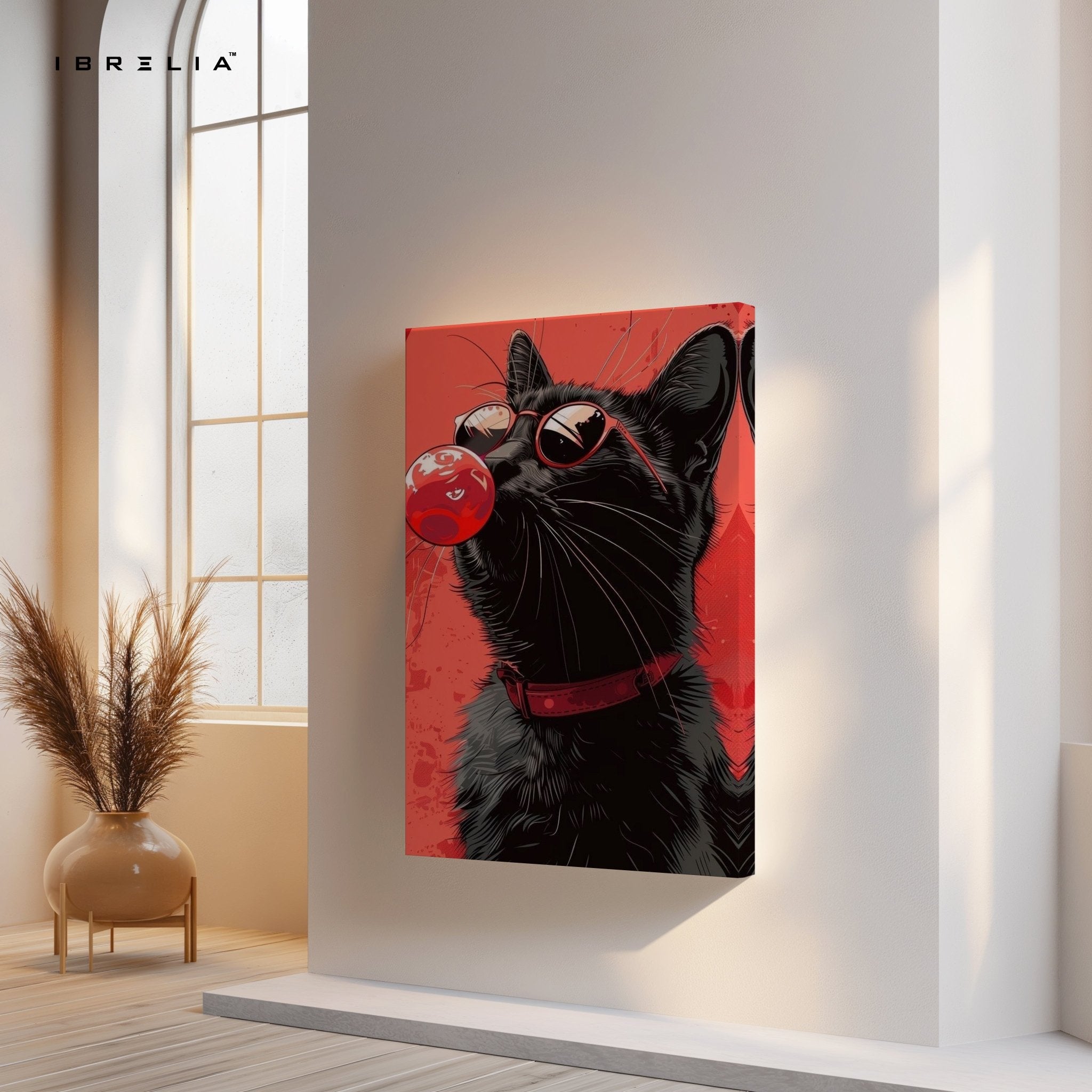Cool Cat Bubble Pop Wall Frame | 4K Ultra Wrap Frame Wall Art in Pakistan | IBRELIA™ - IBRELIA