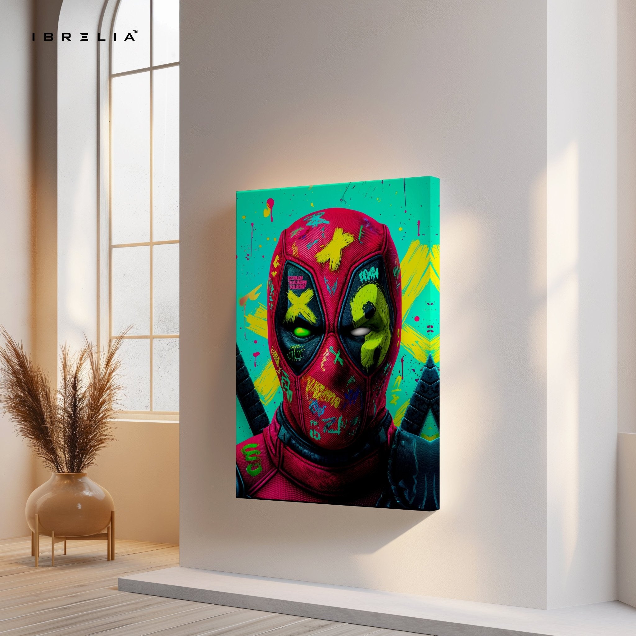 Graffiti Deadpool Wall Frame | 4K Ultra Wrap Frame Wall Art in Pakistan | IBRELIA™ - IBRELIA