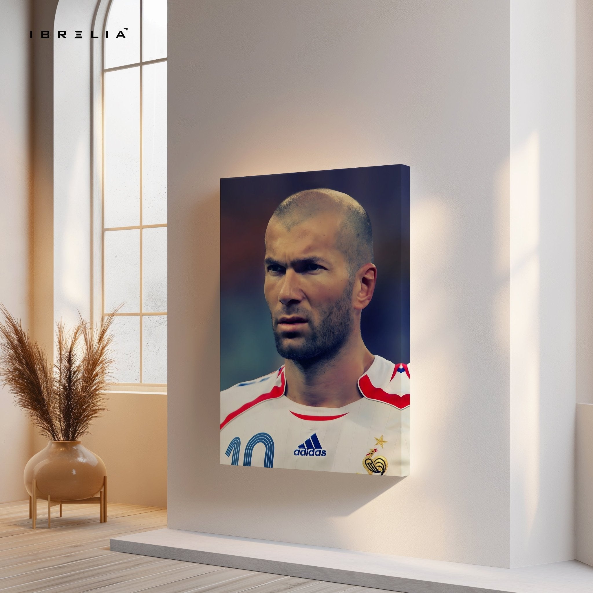 Zinedine Zidane – The Maestro Wall Frame | 4K Ultra Wrap Frame Wall Art in Pakistan | IBRELIA™ - IBRELIA
