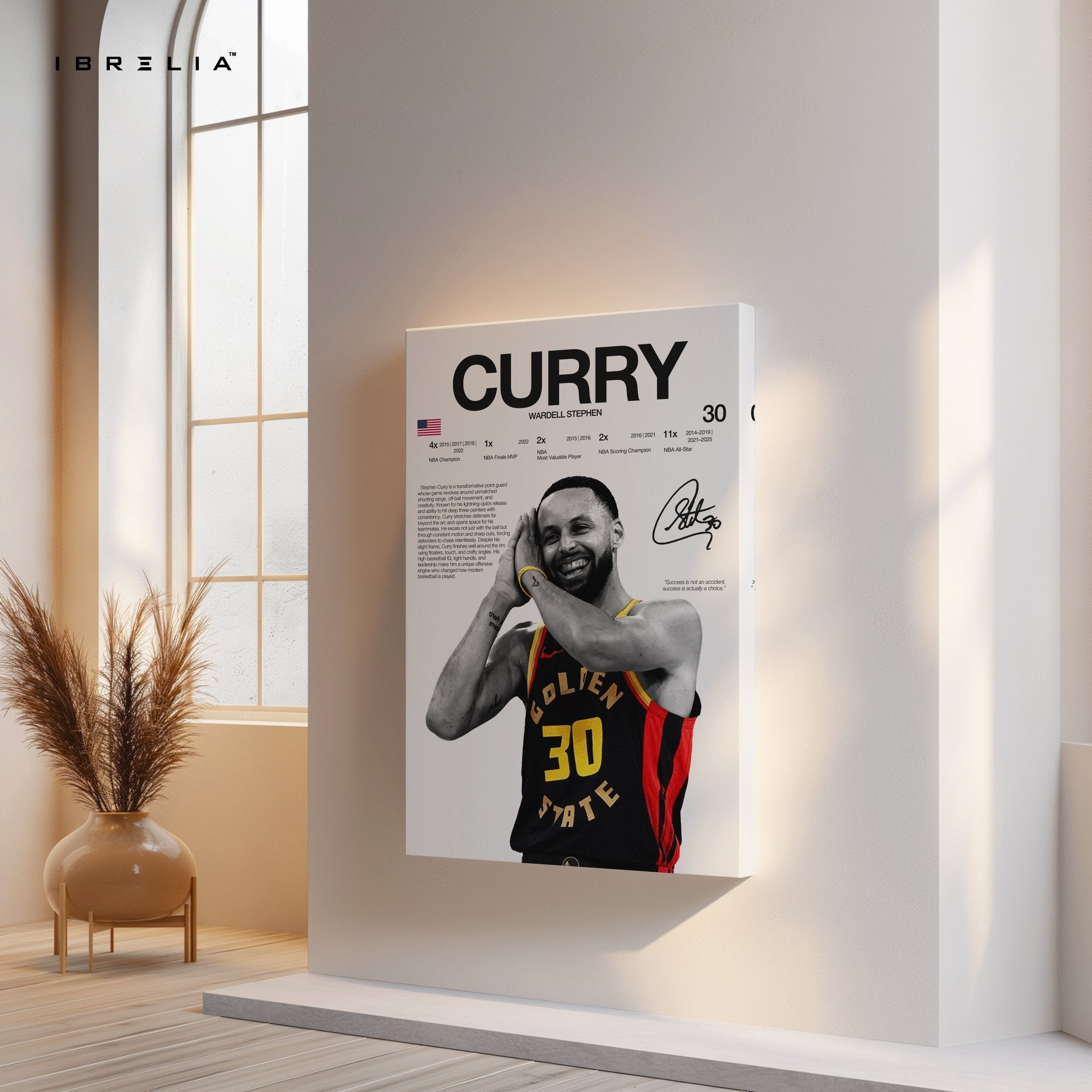 Stephen Curry – Golden State Legend 4K Ultra Wrap Frame Wall Art in Pakistan | IBRELIA™ - IBRELIA