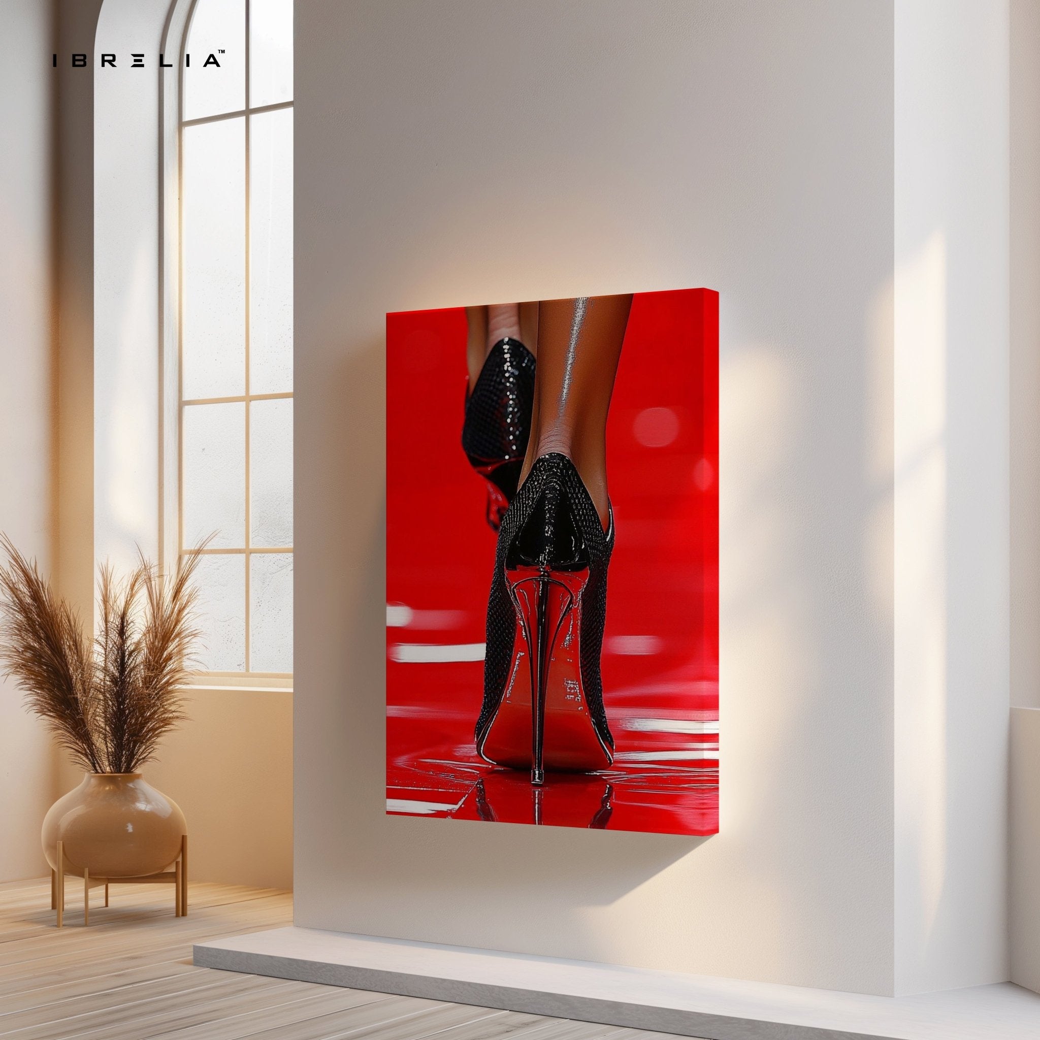 Red Stilettos Wall Frame | 4K Ultra Wrap Frame Wall Art in Pakistan | IBRELIA™ - IBRELIA