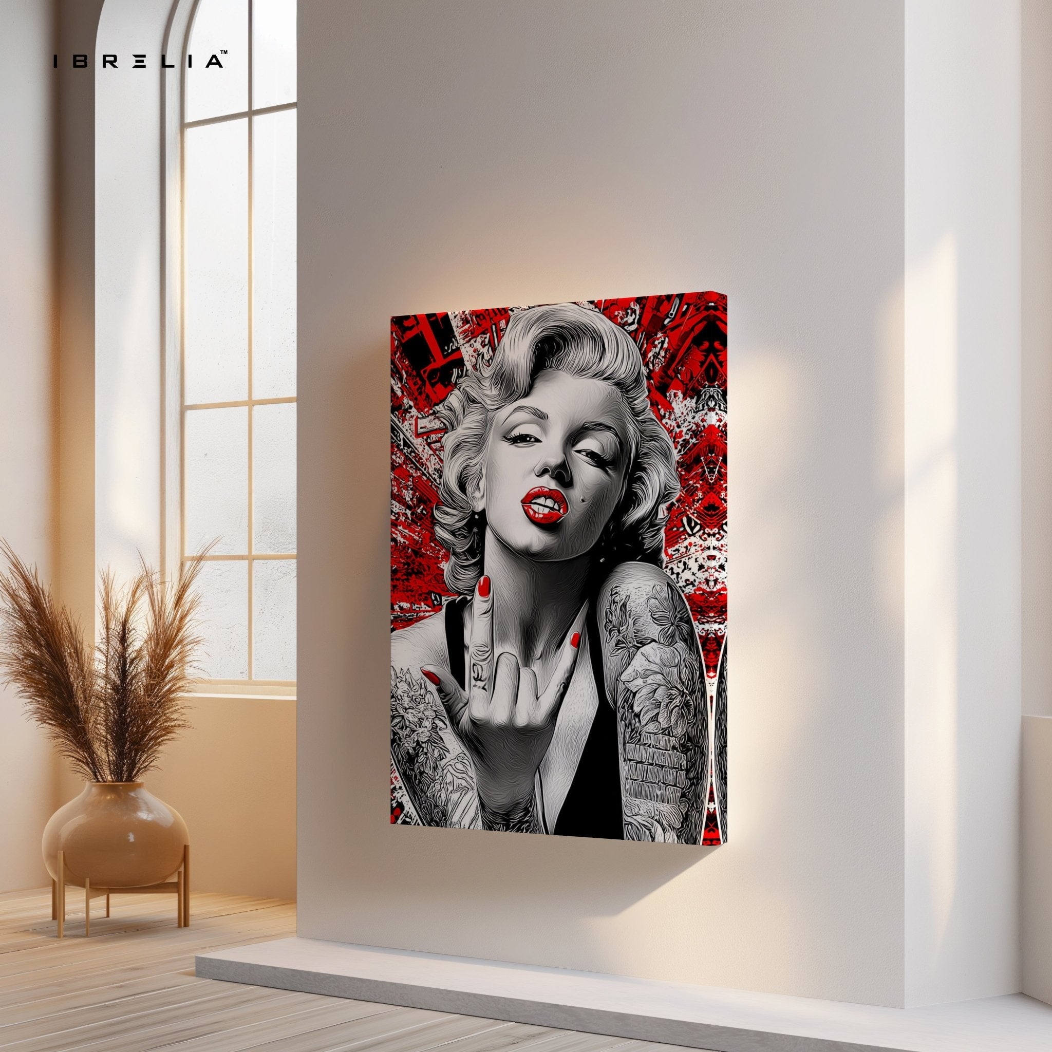 Rebel Marilyn Tattoo Wall Frame | 4K Ultra Wrap Frame Wall Art in Pakistan | IBRELIA™ - IBRELIA